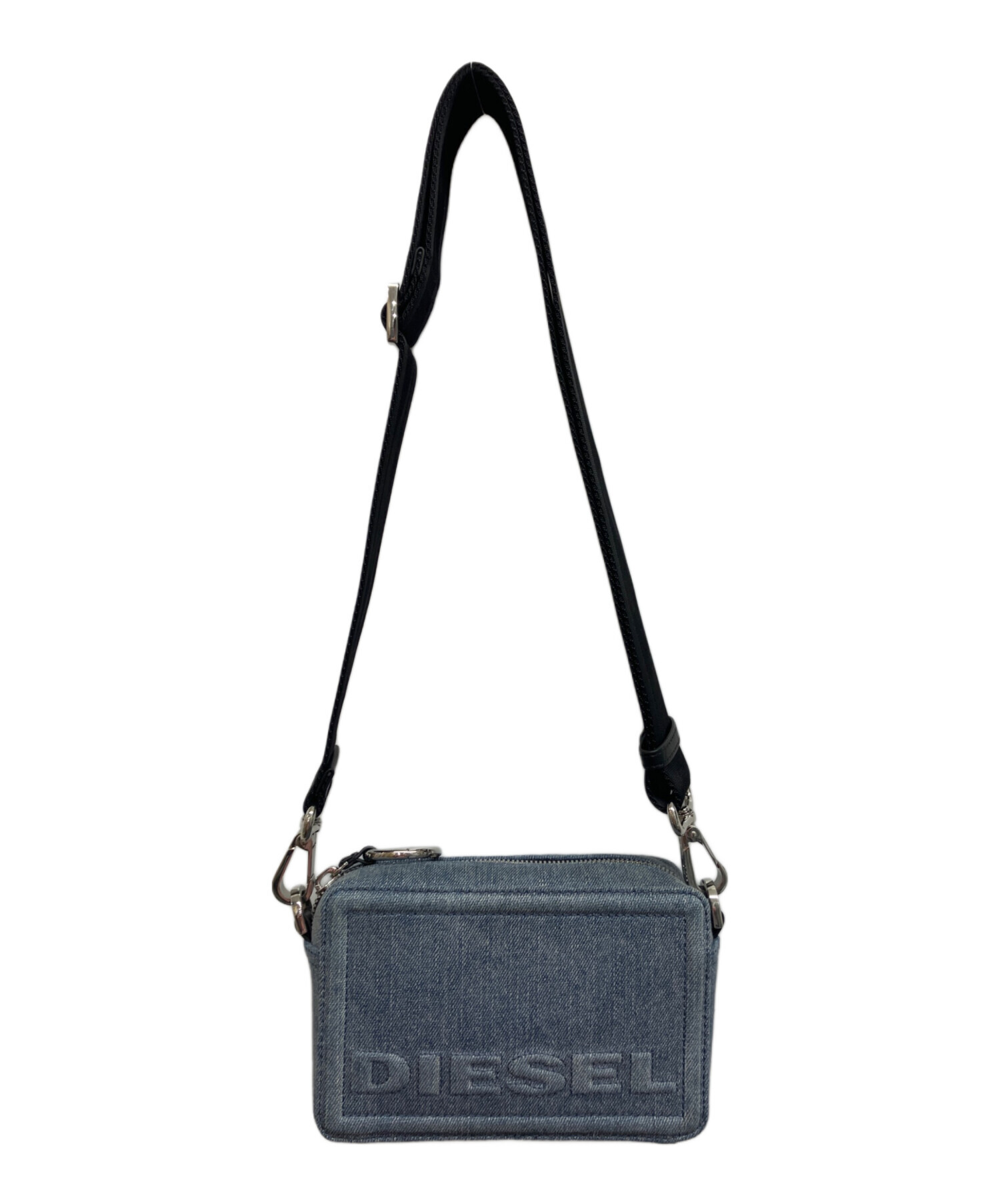 DIESELディーゼル シルバー デニム ミニクロスボディバッグ カメラバッグ 中古・古着通販】DIESEL (ディーゼル) DIESEL ミニクロスボディカメラ