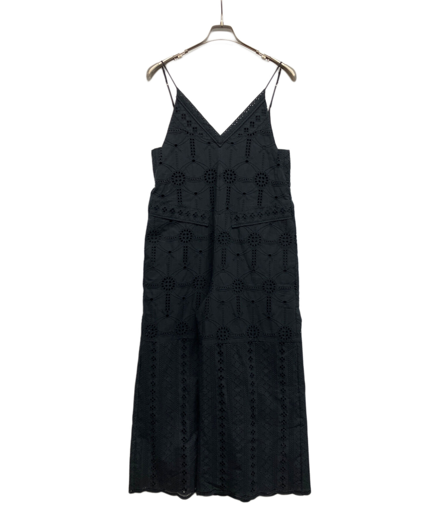 中古・古着通販】IENA (イエナ) レースオールインワン ブラック サイズ