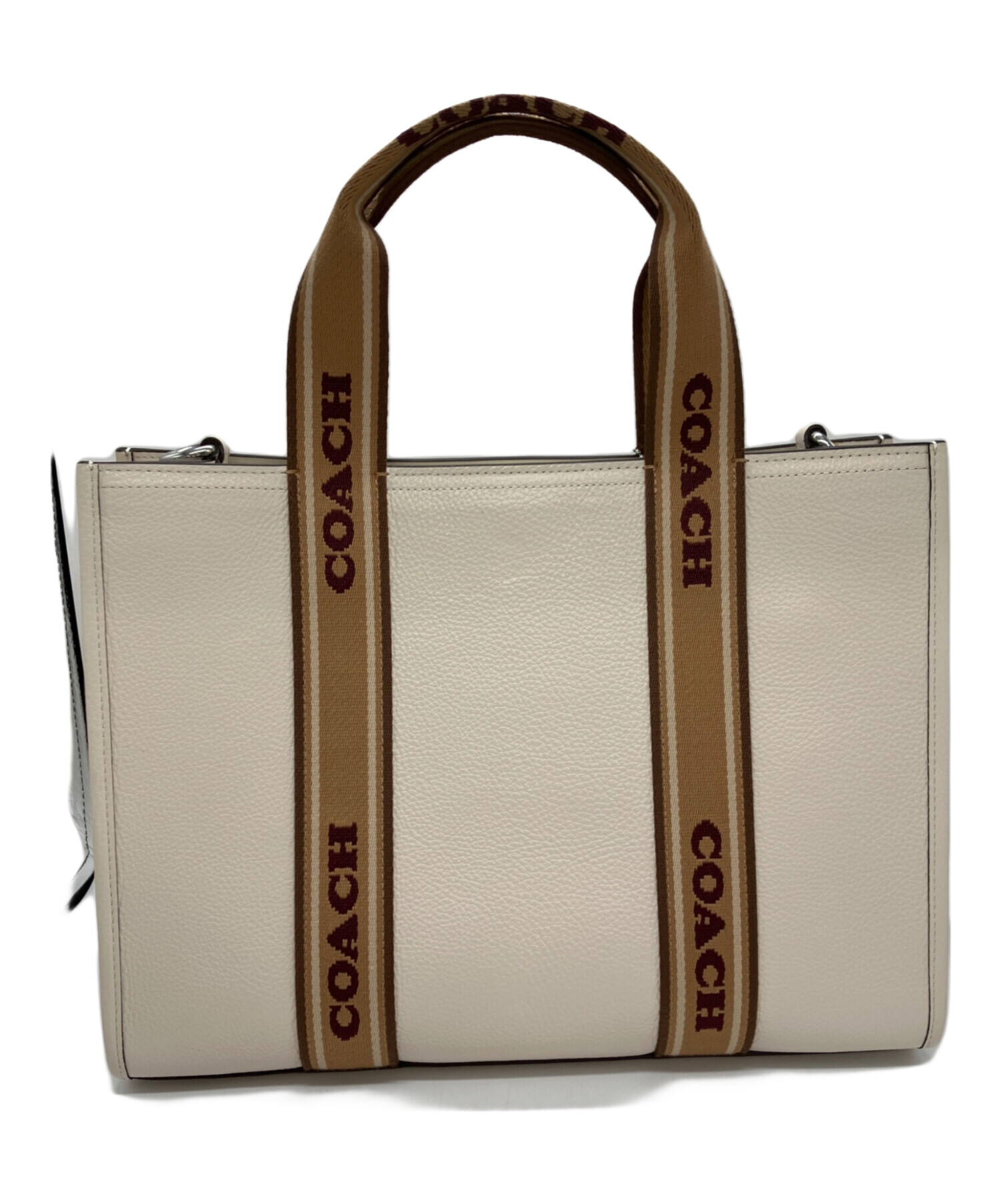 中古・古着通販】COACH (コーチ) スミス トート ホワイト サイズ:下記