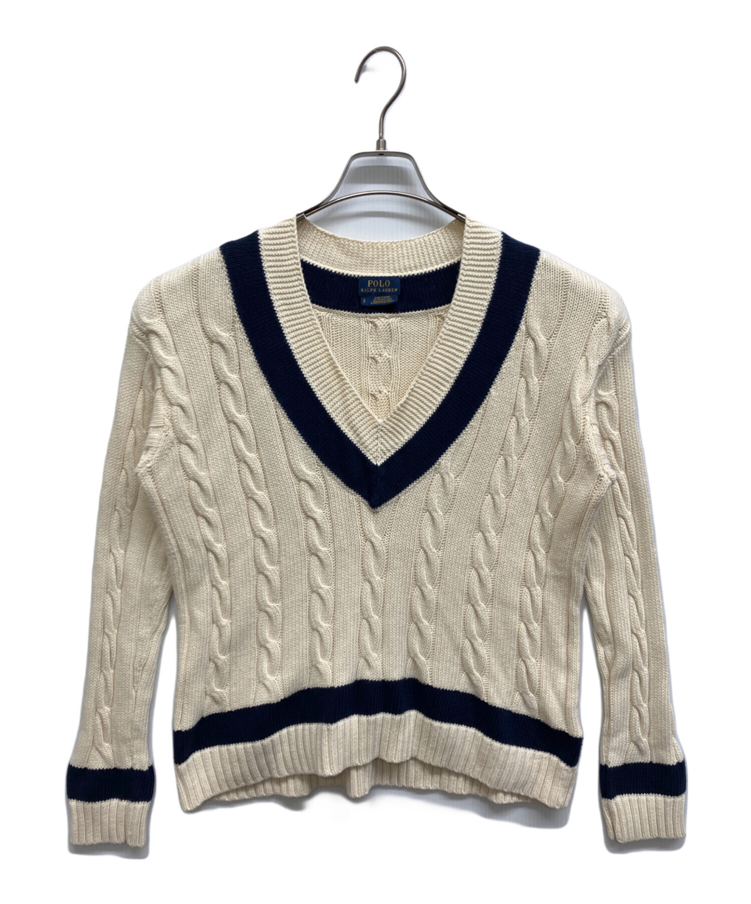 中古・古着通販】POLO RALPH LAUREN (ポロ・ラルフローレン) ケーブルV