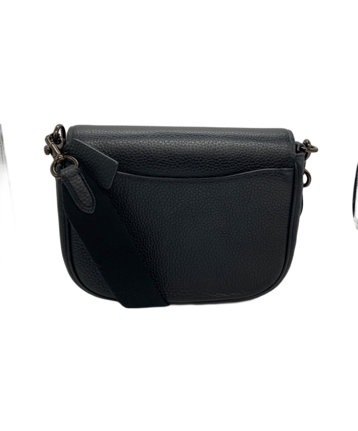 中古・古着通販】COACH (コーチ) アメリア サドル バッグ ブラック 