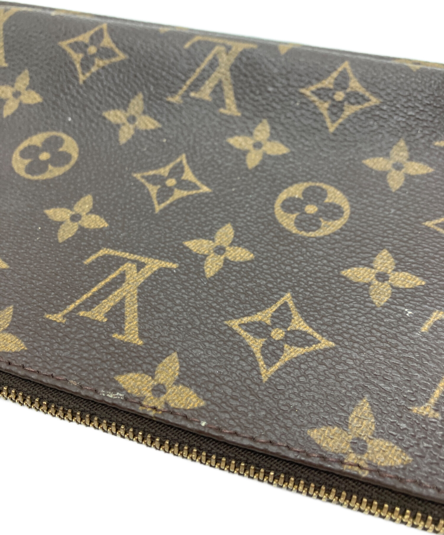 Louis Vuitton ダークブラウン ポーチ 中古・古着通販】LOUIS VUITTON (ルイ ヴィトン) ポーチ ブラウン