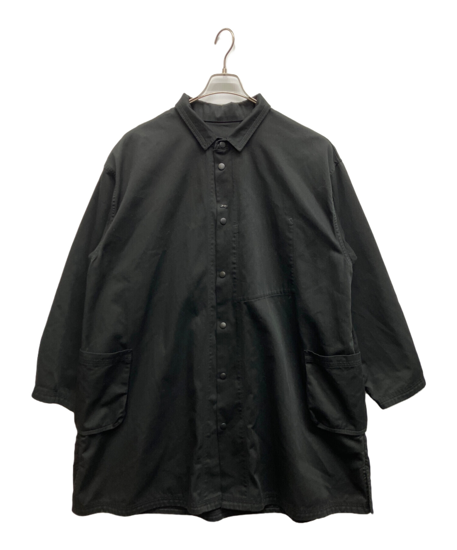 【美品】ポータークラシック CHINO SHIRT COAT 黒 サイズ1 綿 中古・古着通販】Porter Classic (ポータークラシック) CHINO SHIRT