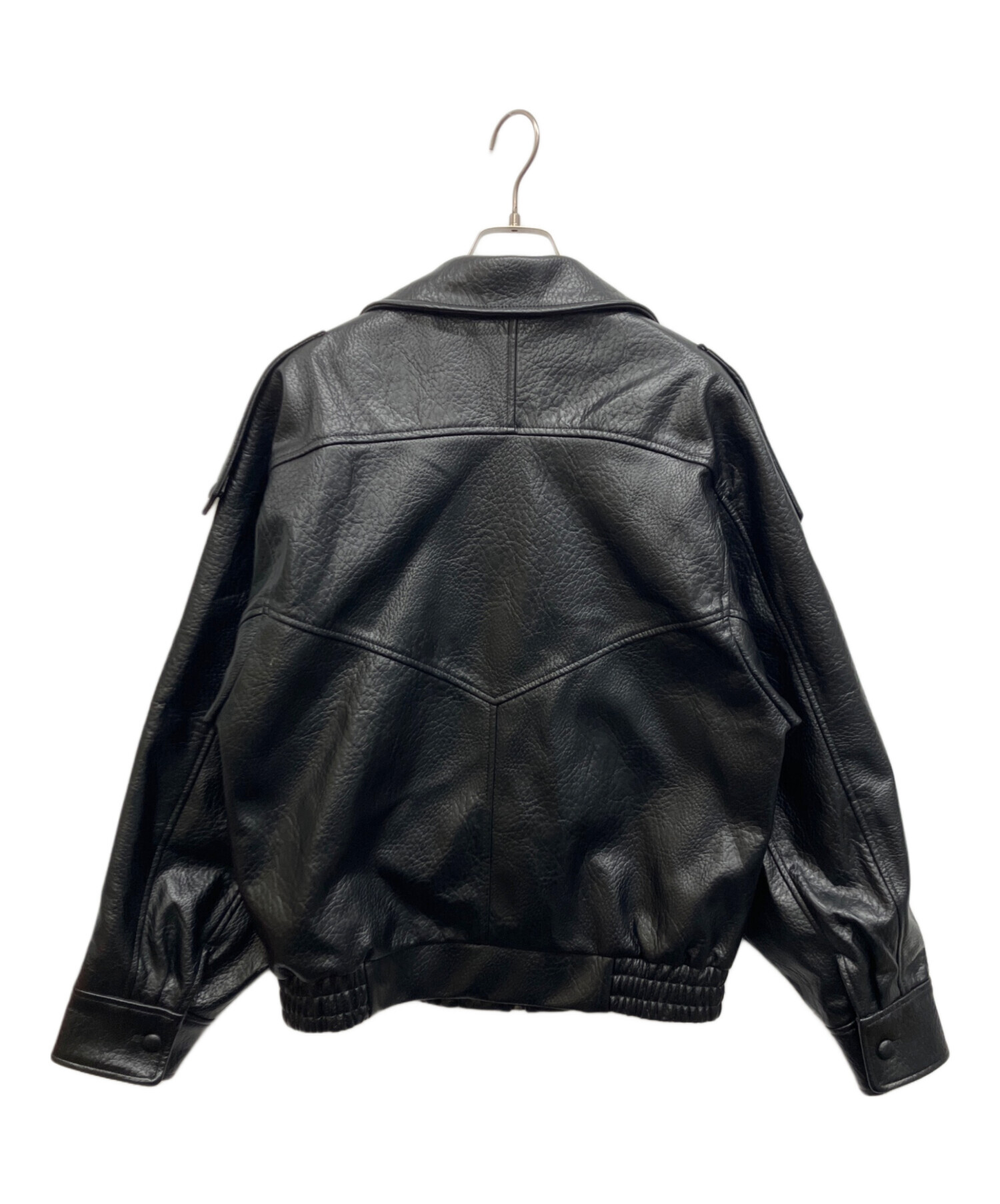 中古・古着通販】ZARA (ザラ) フェイクレザージャケット ブラック