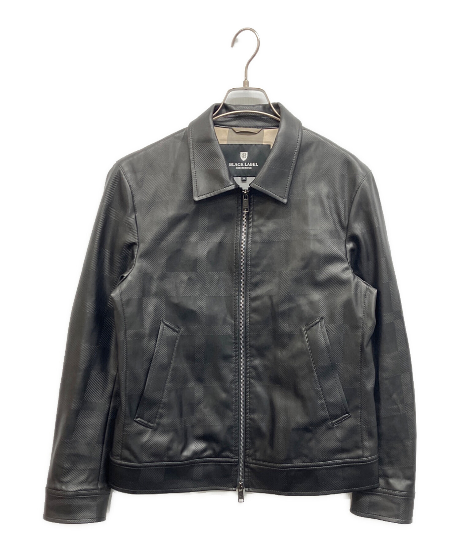 希少✨️バーバリーブラックレーベル ベロア トラックジャケット シャドーチェック 中古・古着通販】BURBERRY BLACK LABEL (バーバリーブラックレーベル