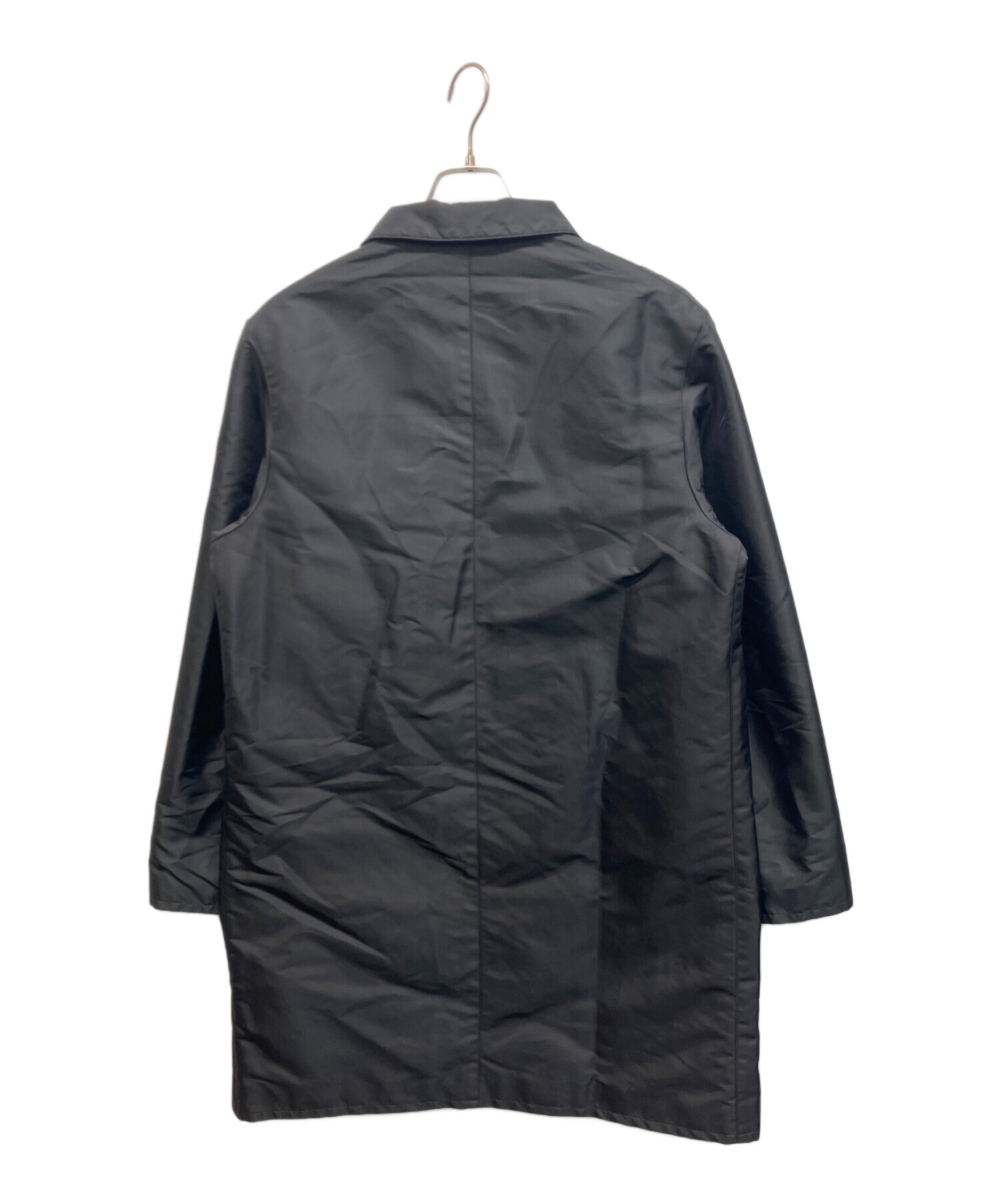 【春物】A.P.C. アーペーセー ブラック ステンカラーコート 中古・古着通販】A.P.C. (アーペーセー) 中綿スナップボタンステン