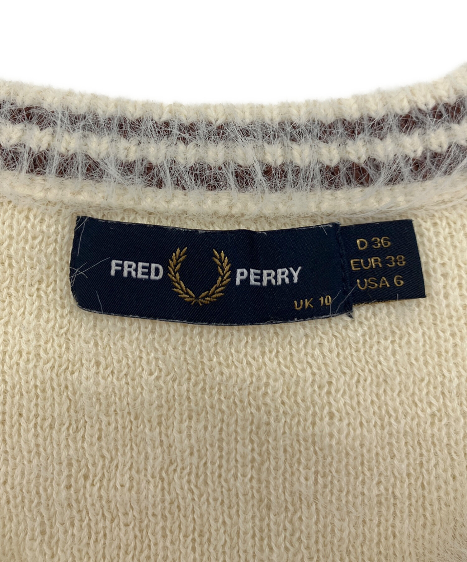 中古・古着通販】FRED PERRY (フレッドペリー) フラッフィー ニット