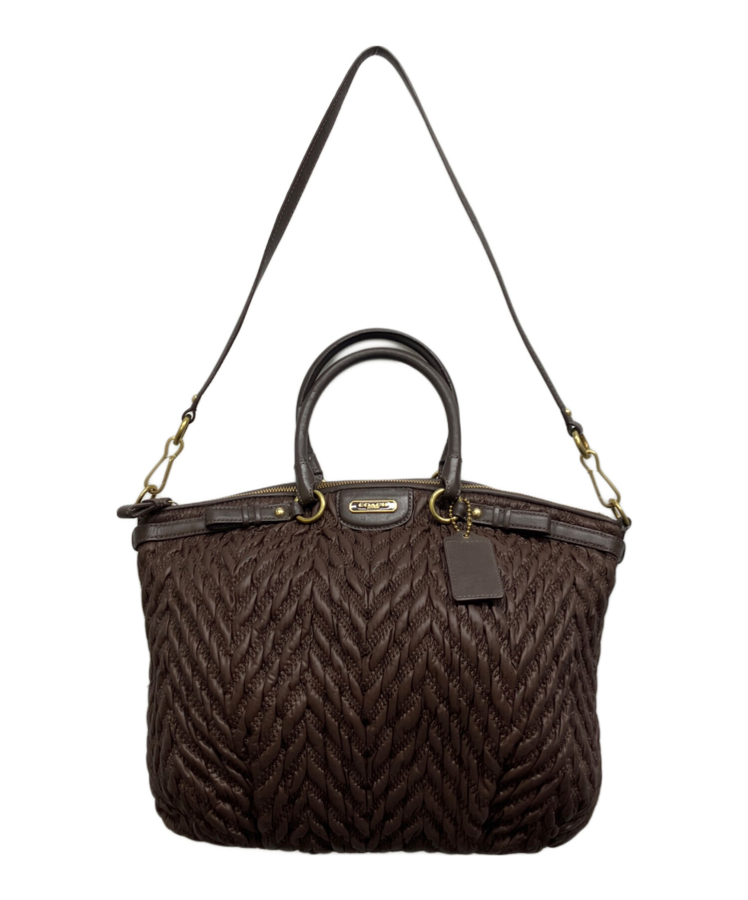 ​【美品】COACH コーチ 2WAY ショルダー マディソン 茶 F18634 中古・古着通販】COACH (コーチ) マディソン ショルダーバッグ