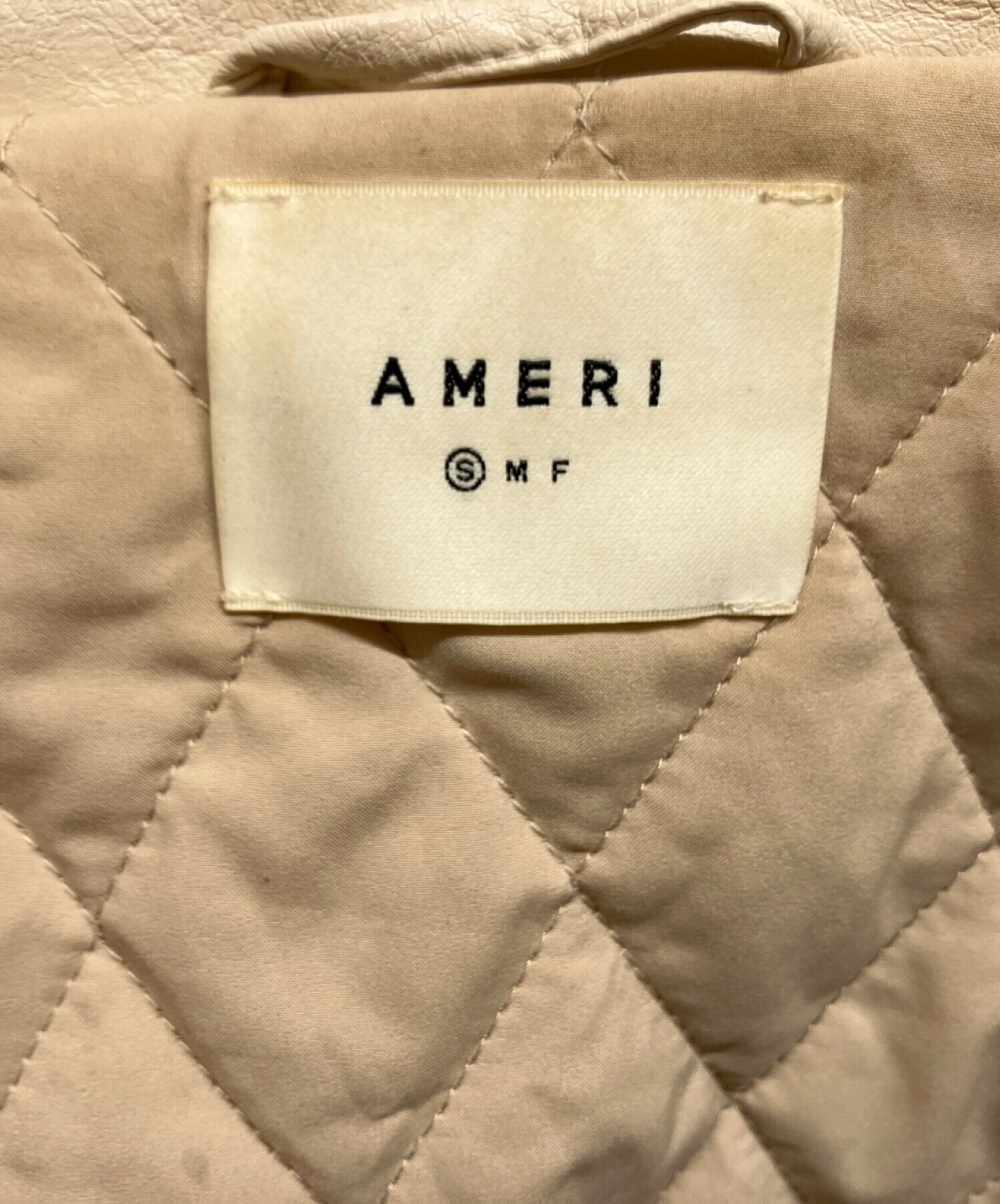 中古・古着通販】AMERI (アメリ) PASTING LIKE SYNTHETIC LEATHER