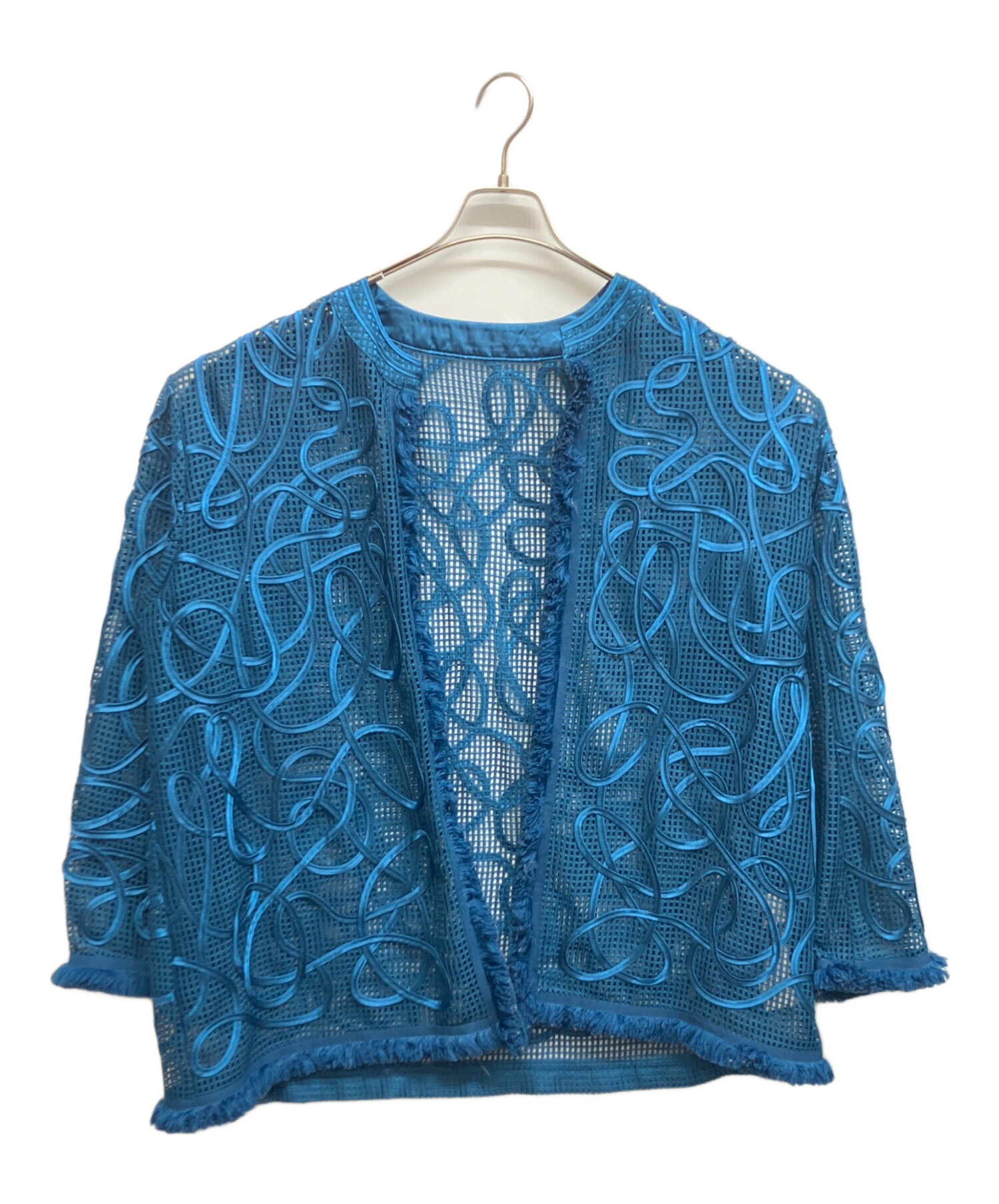 中古・古着通販】AMERI (アメリ) MEDI TAPE EMBROIDERY MESH JACKET