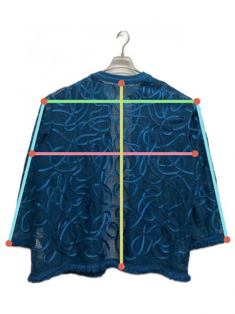 中古・古着通販】AMERI (アメリ) MEDI TAPE EMBROIDERY MESH JACKET