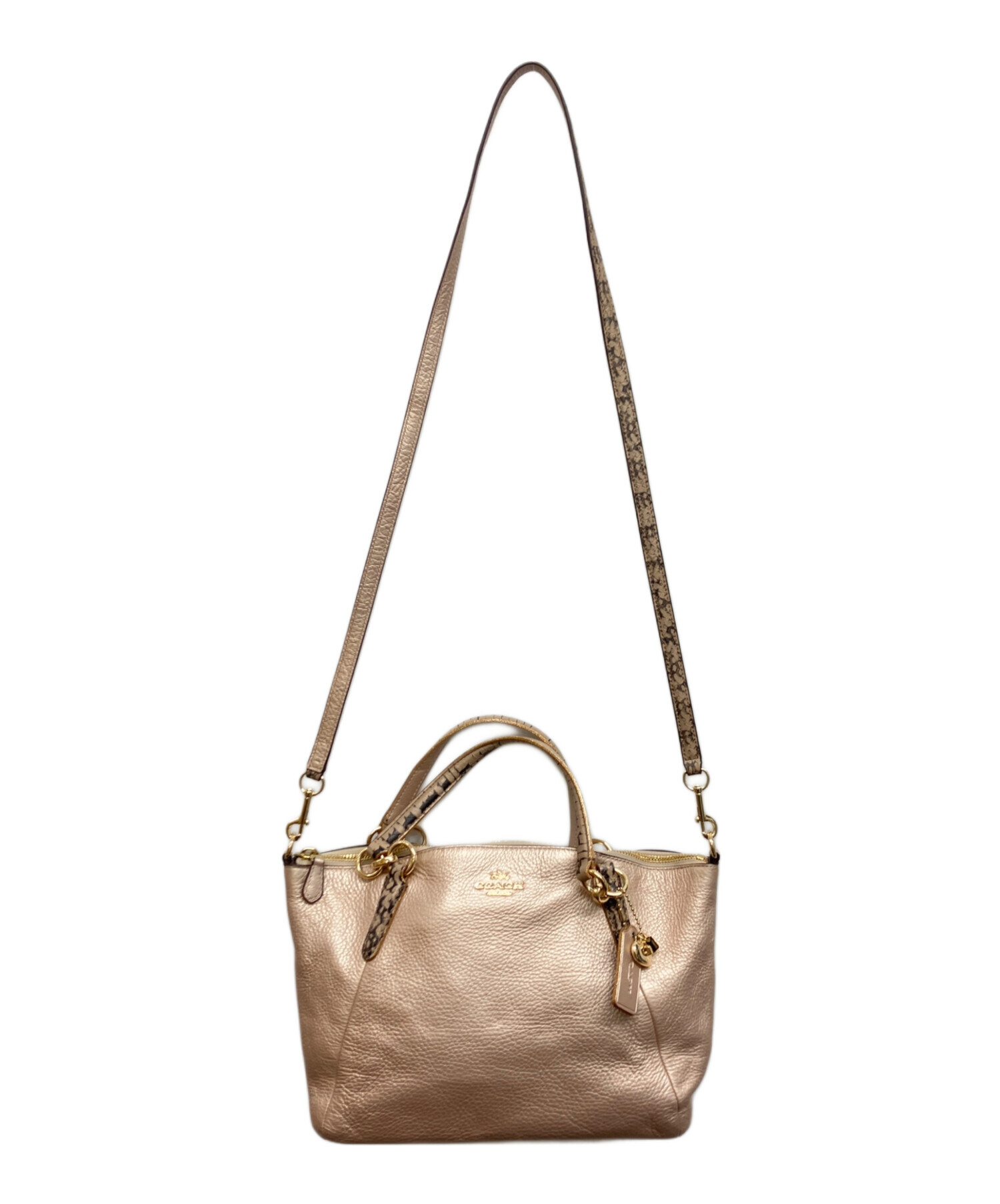中古・古着通販】COACH (コーチ) 2WAYバッグ ピンク｜ブランド・古着