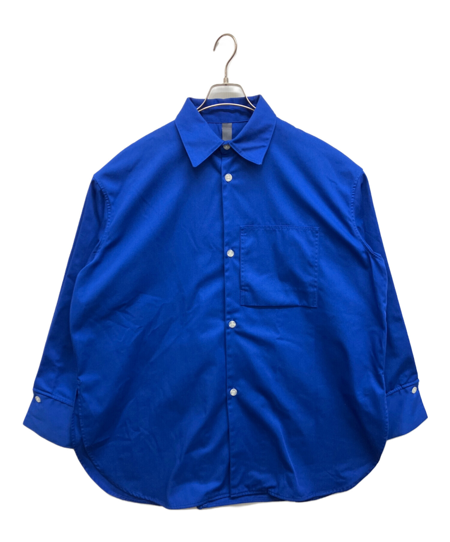 【新品未使用タグ付】 SHINYAKOZUKA シルクコットンシャツ M 中古・古着通販】SHINYA KOZUKA (シンヤコズカ) ロングシャツ ブルー