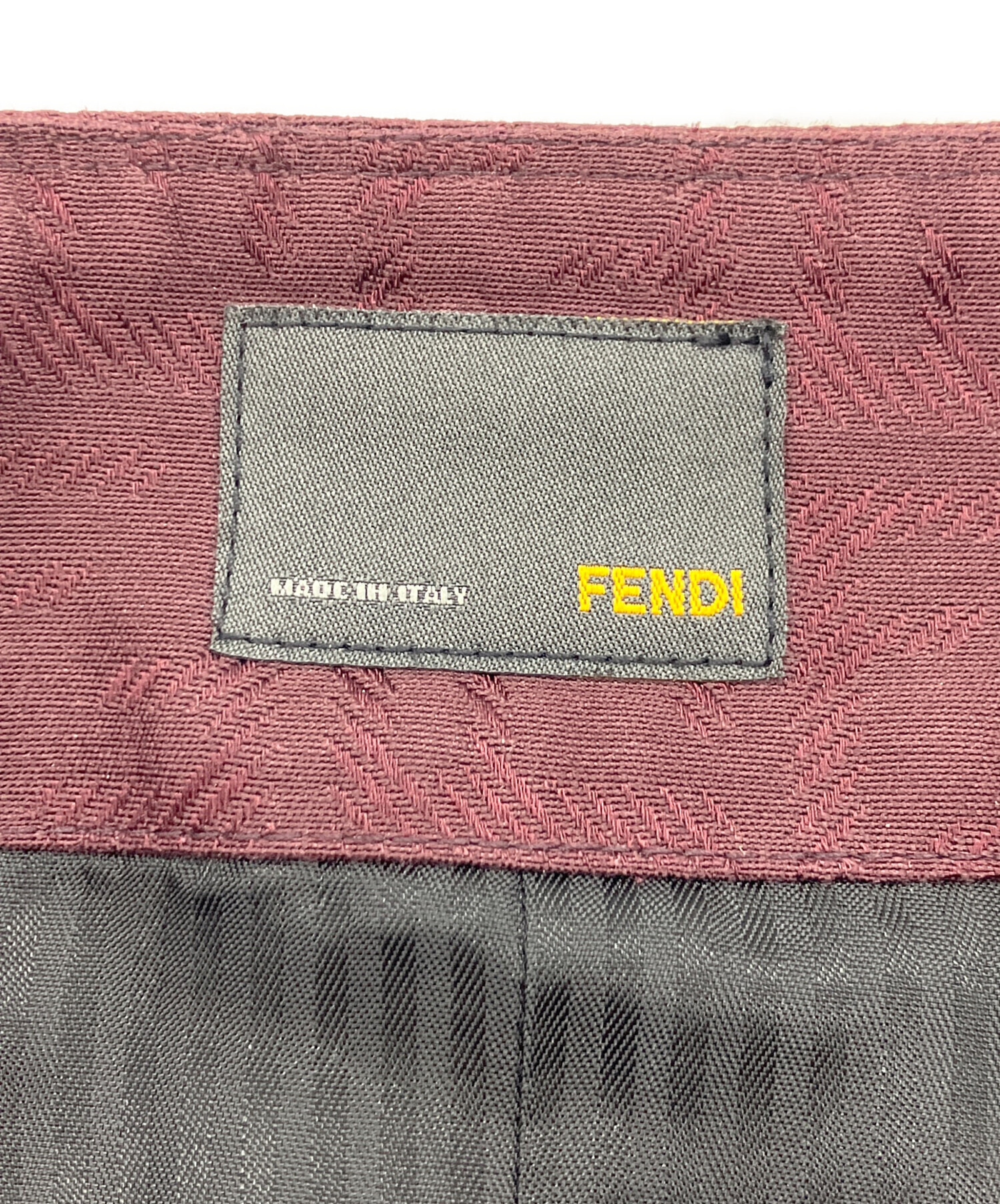 中古・古着通販】FENDI (フェンディ) ズッカ柄スカート ボルドー