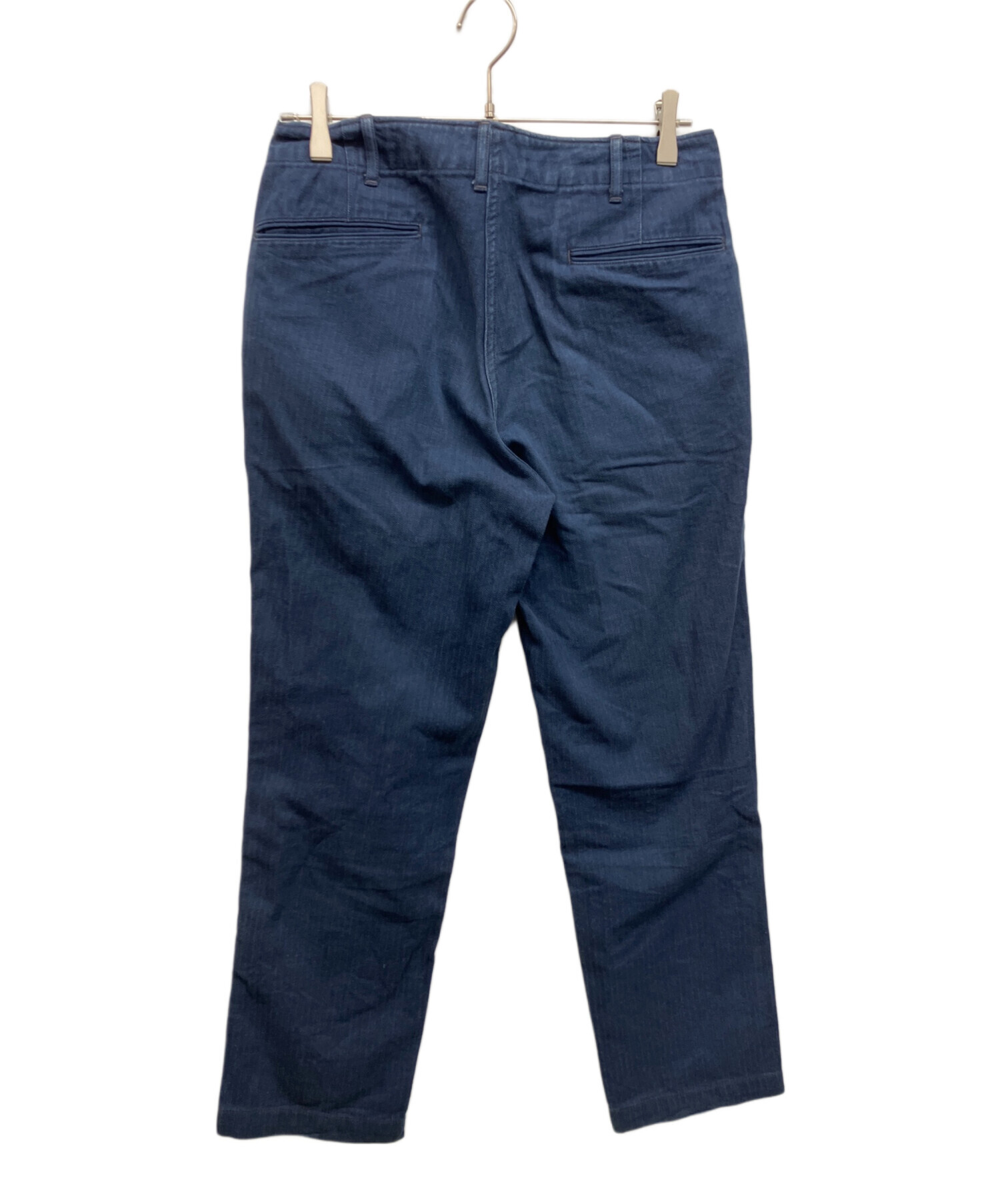 BONCOURA ヘリンボーンパンツ　32インチ 中古・古着通販】BONCOURA (ボンクラ) ヘリンボーンワークパンツ