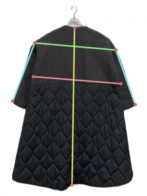 ENFOLD エンフォルド ビーバーキルティング Aラインコート36 中古・古着通販】ENFOLD (エンフォルド) 圧縮ビーバーキルティングA