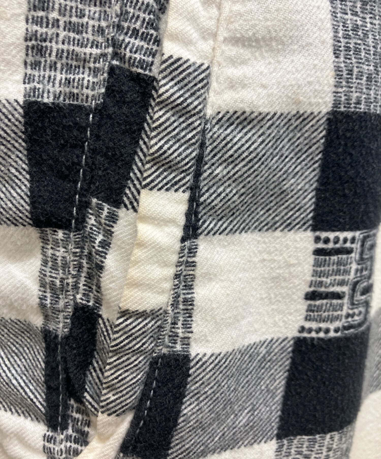 中古・古着通販】stussy (ステューシー) チェックジップアップシャツ