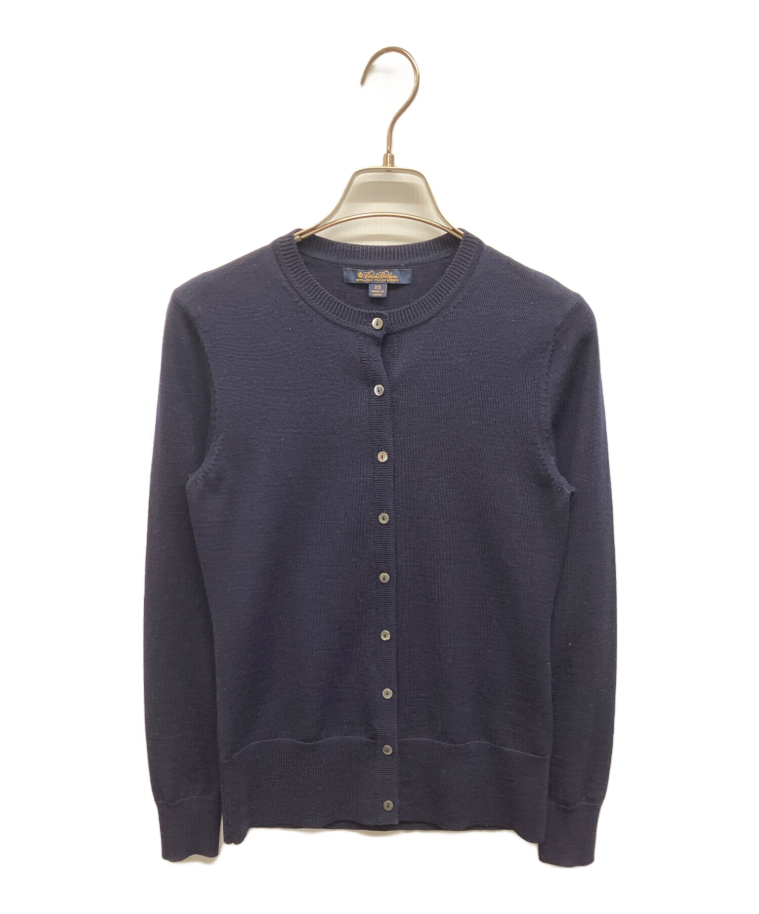 未着用 Brooks Brothers ウール カーディガン ネイビー M 中古・古着通販】BROOKS BROTHERS (ブルックスブラザーズ
