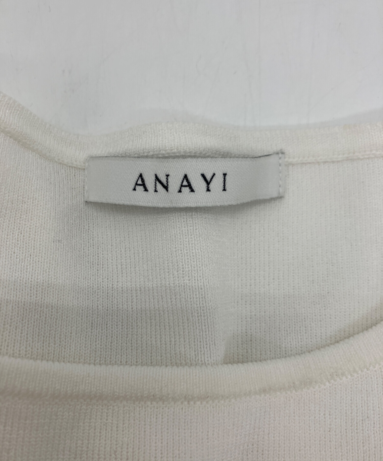 中古・古着通販】ANAYI (アナイ) ニット ホワイト サイズ:38｜ブランド