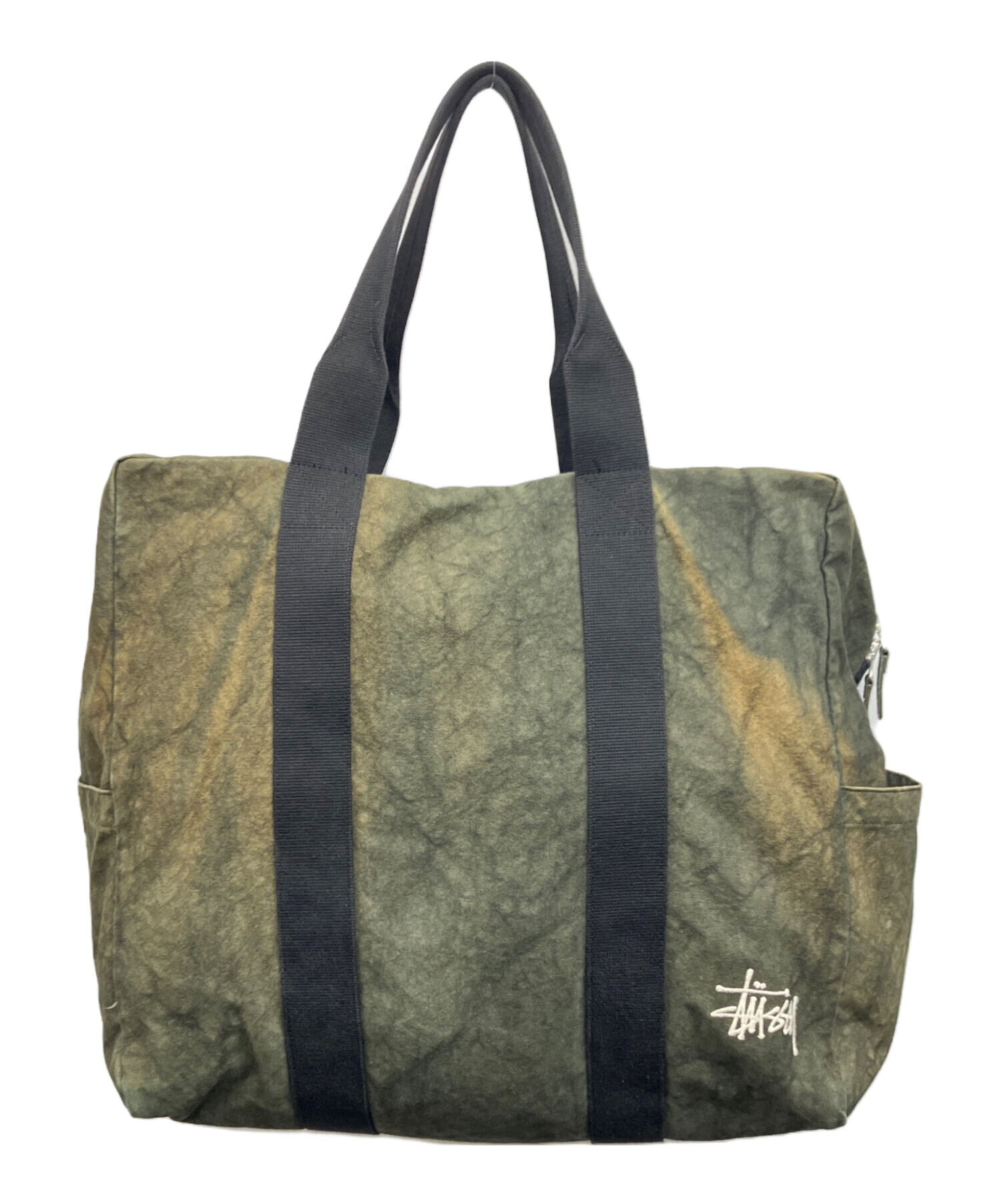 中古・古着通販】stussy (ステューシー) CANVAS FLIGHT BAG オリーブ