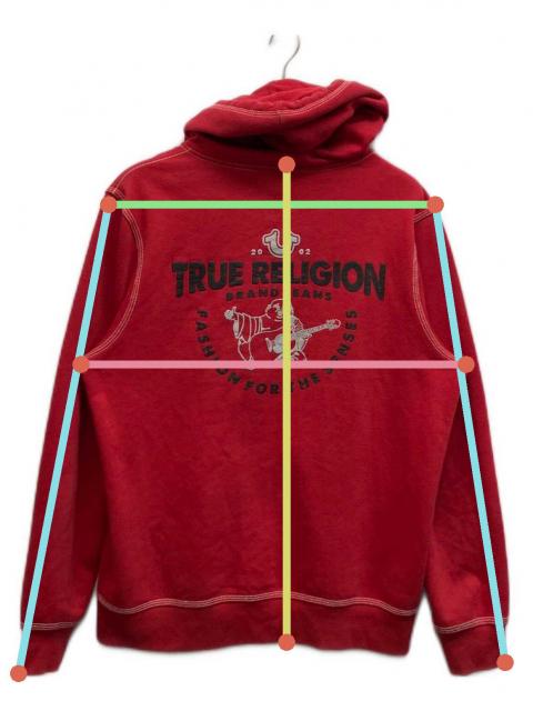 中古・古着通販】TRUE RELIGION (トゥルー レリジョン) ジップパーカー