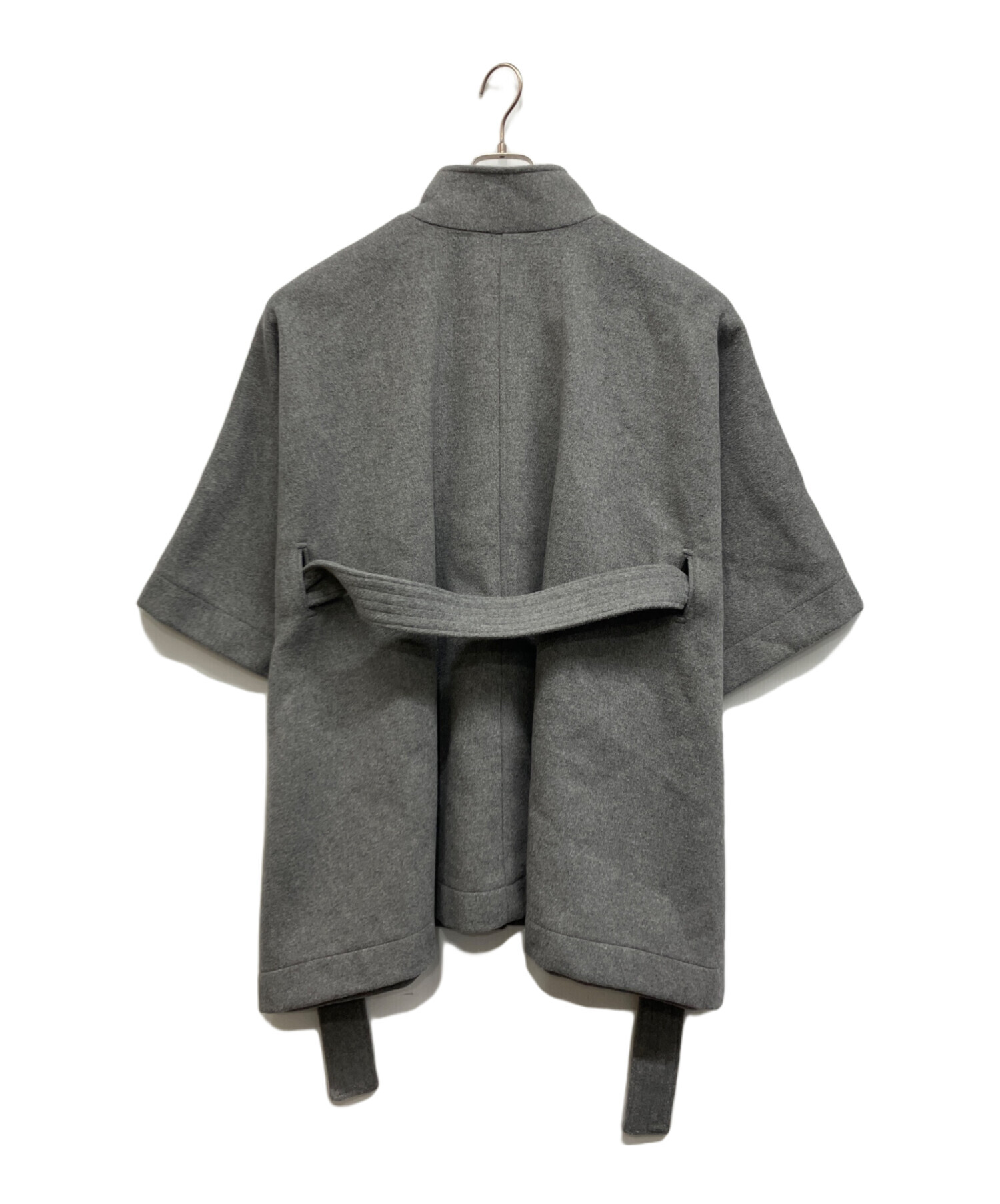 snidel ポンチョコート グレー 中古・古着通販】Snidel (スナイデル) スタンドカラーポンチョコート