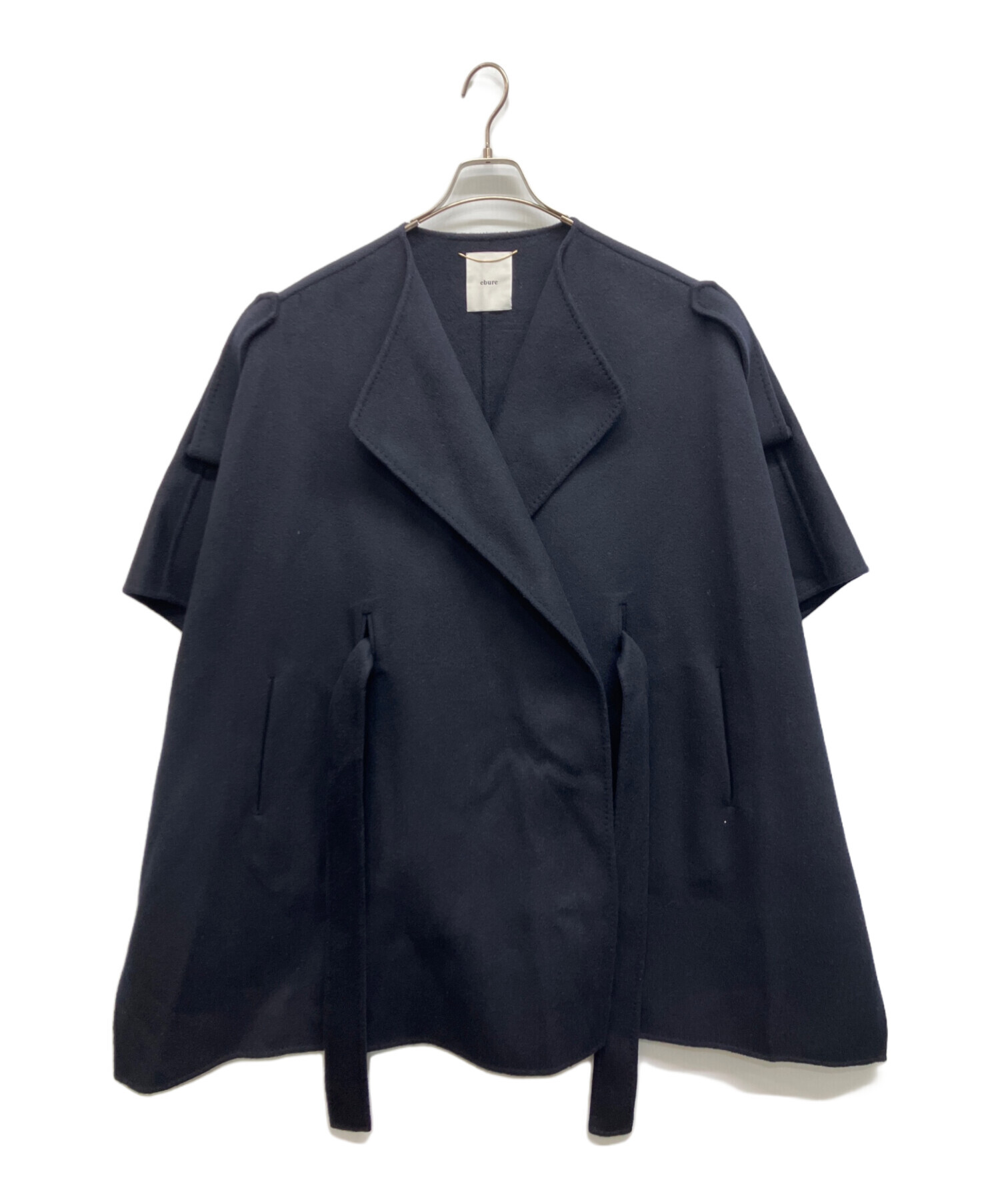 25FW ebure エブール　リュクスシャルムビーバーコート　36 中古・古着通販】ebure (エブール) リュクスシャルムビーバー ケープ