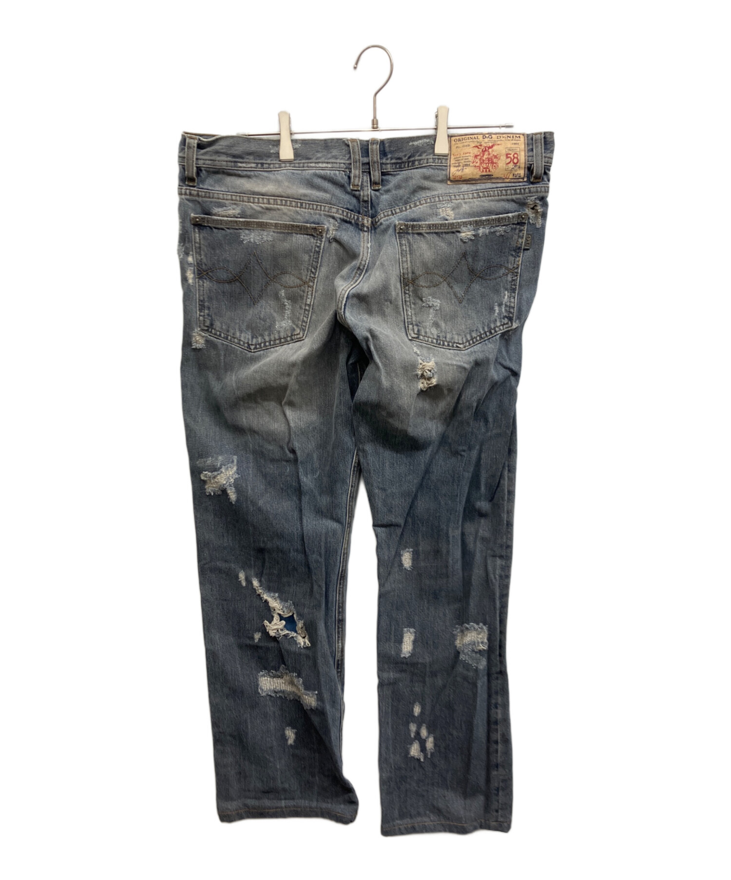 名作! DOLCE＆GABBANA クラッシュデニムパンツ イタリア製 50 中古・古着通販】DOLCE & GABBANA (ドルチェ＆ガッバーナ) クラッシュ