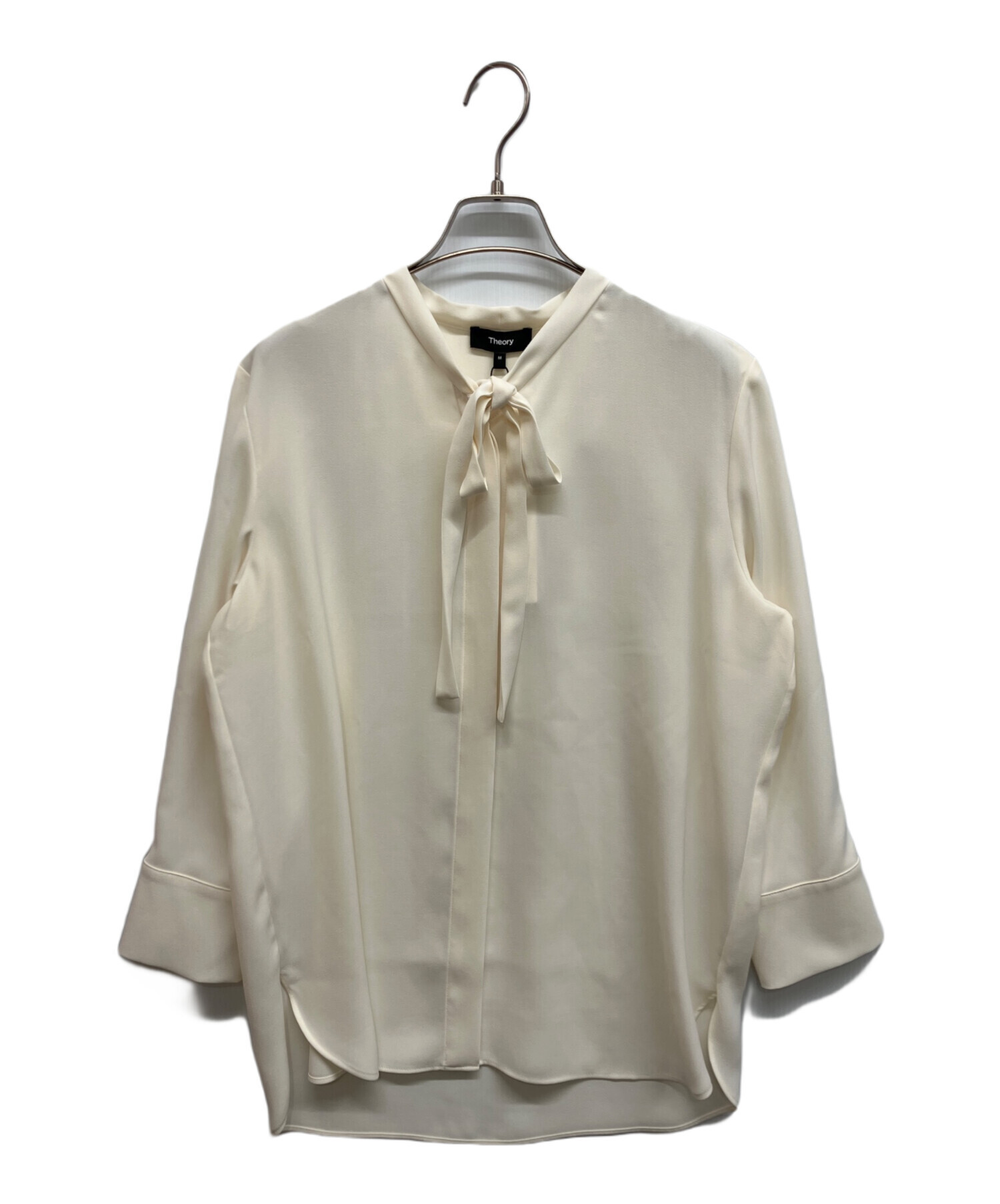 【極美品】Theory セオリー ボウタイ ブラウス 白 中古・古着通販】theory (セオリー) Prime Georgetteボウタイブラウス