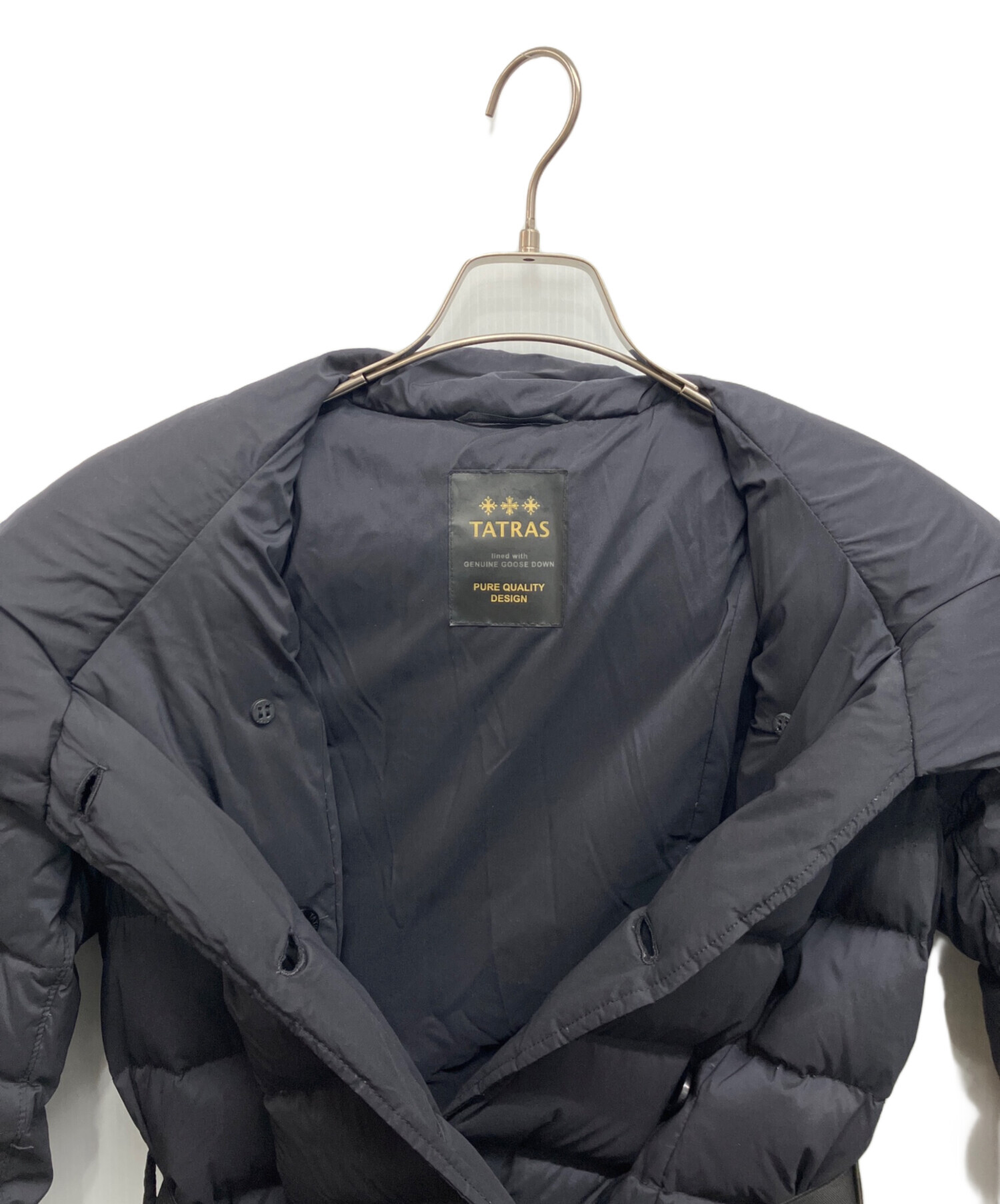中古・古着通販】TATRAS (タトラス) AGOGNAダウンコート ブラック