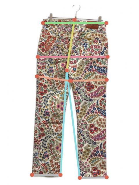 中古・古着通販】ETRO (エトロ) ボタニカル柄デニムパンツ マルチ