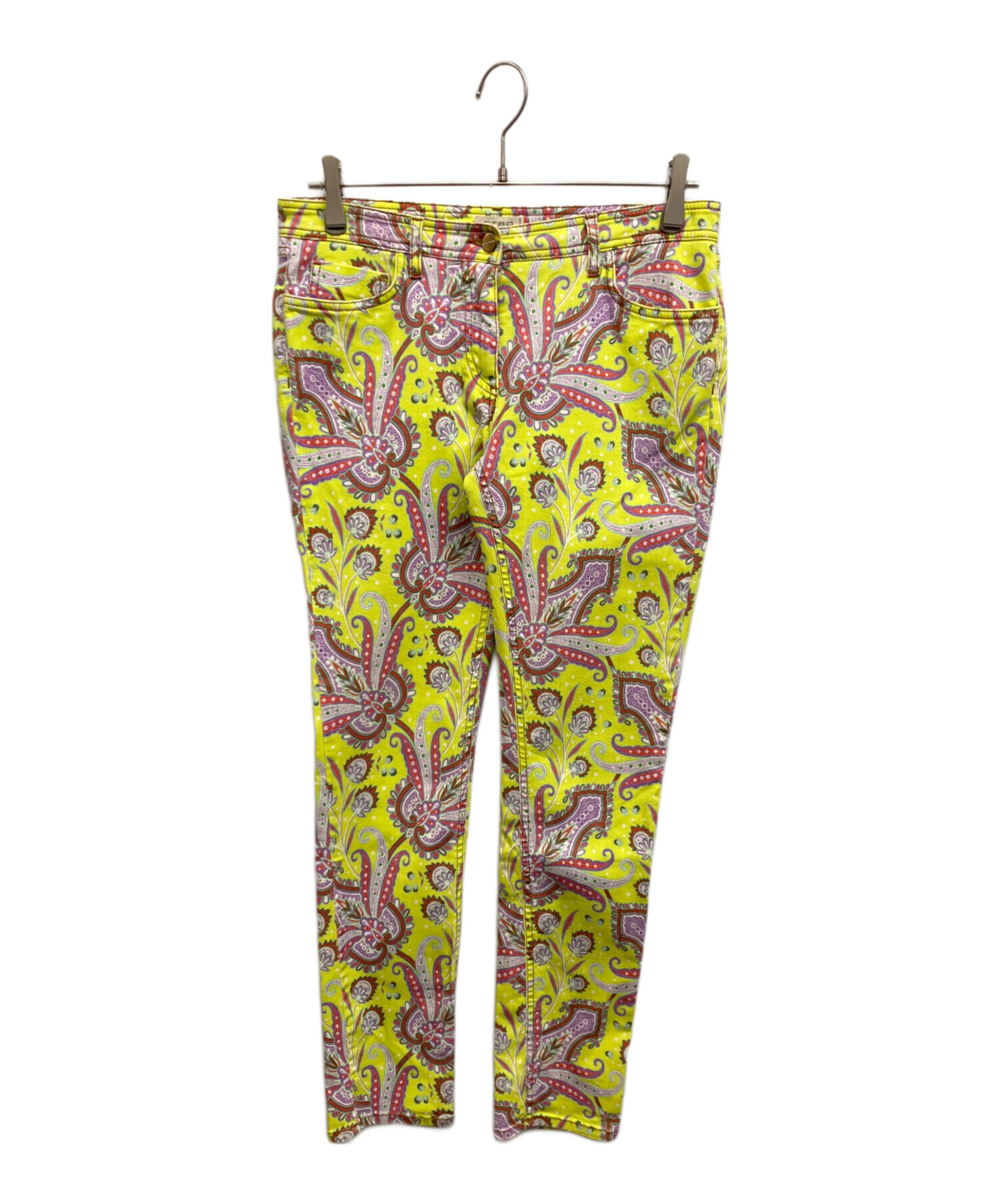 【新品定価22万】ETRO　エトロ デニムパンツ １W417 ペイズリー　30 中古・古着通販】ETRO (エトロ) ペイズリー柄デニムパンツ グリーン