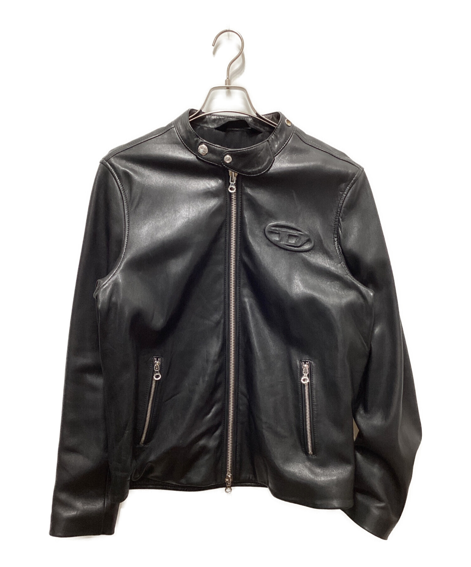 【中古】【Lサイズ】DIESEL ディーゼル レザージャケット ライダース 中古・古着通販】DIESEL (ディーゼル) L-METALO/シングルライダース