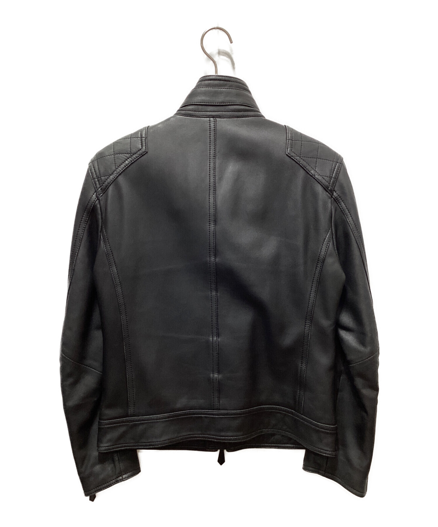 BURBERRY シングルライダースジャケット 中古・古着通販】BURBERRY (バーバリー) シングルライダースジャケット