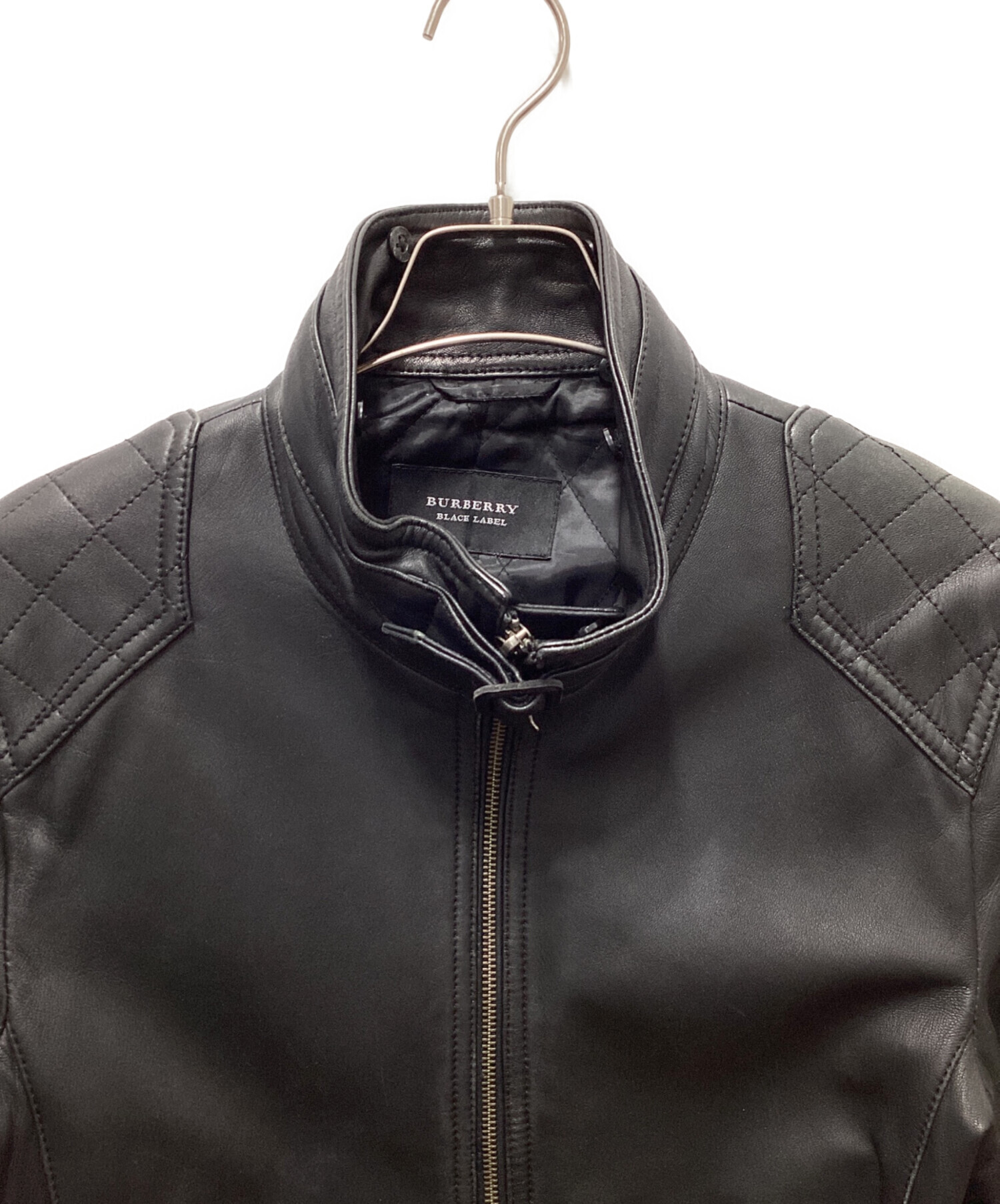 中古・古着通販】BURBERRY (バーバリー) シングルライダースジャケット