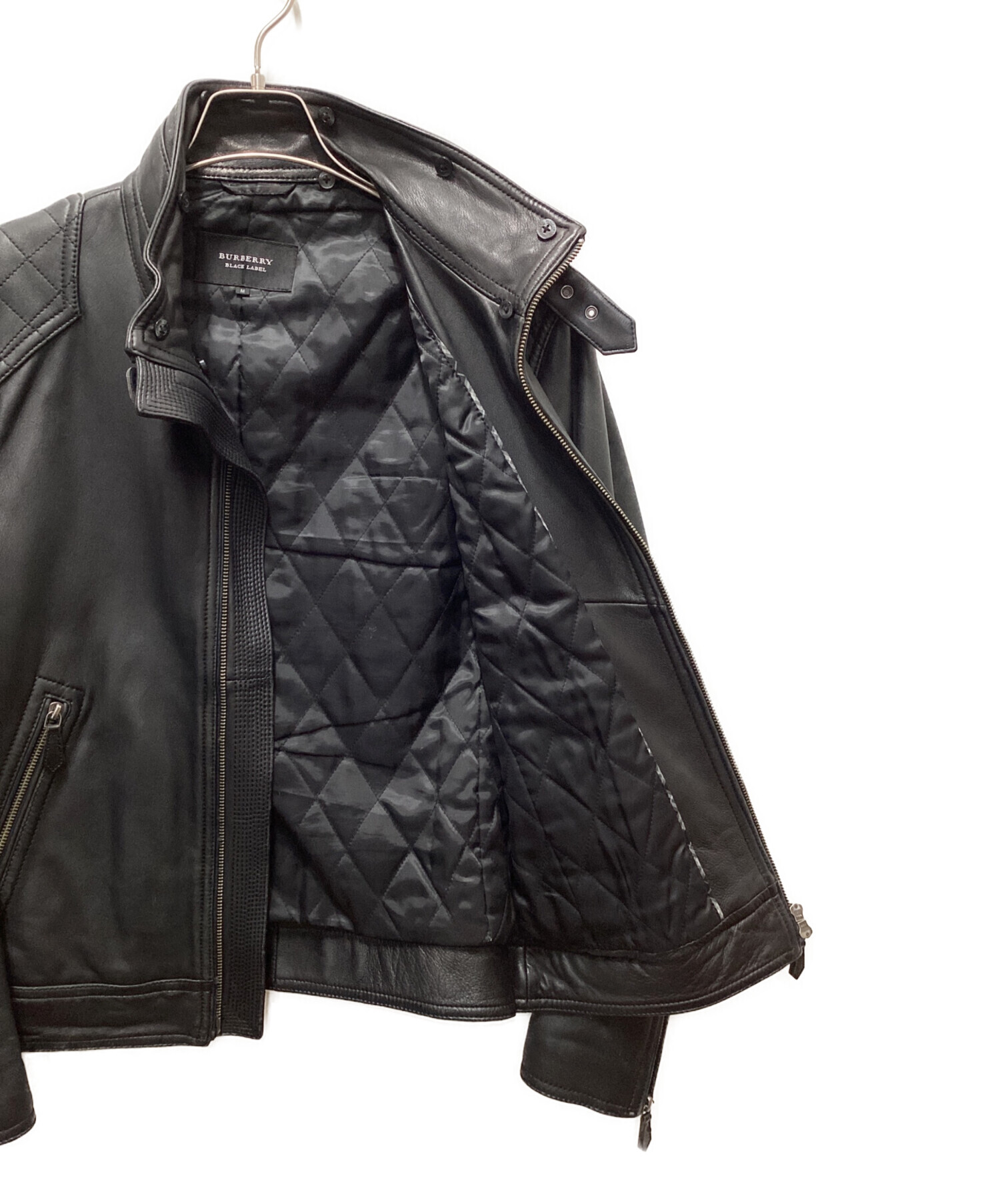 中古・古着通販】BURBERRY (バーバリー) シングルライダースジャケット