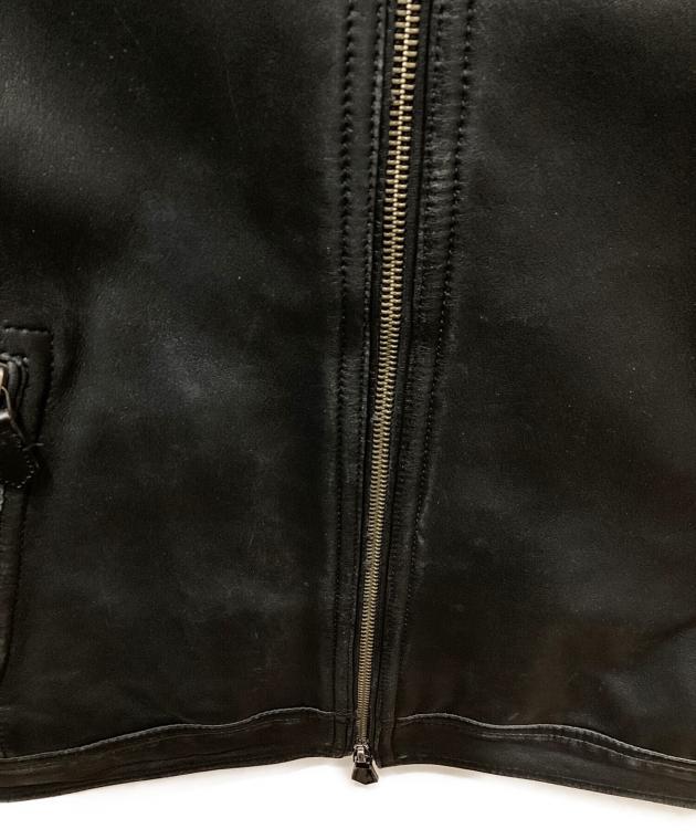 中古・古着通販】BURBERRY (バーバリー) シングルライダースジャケット