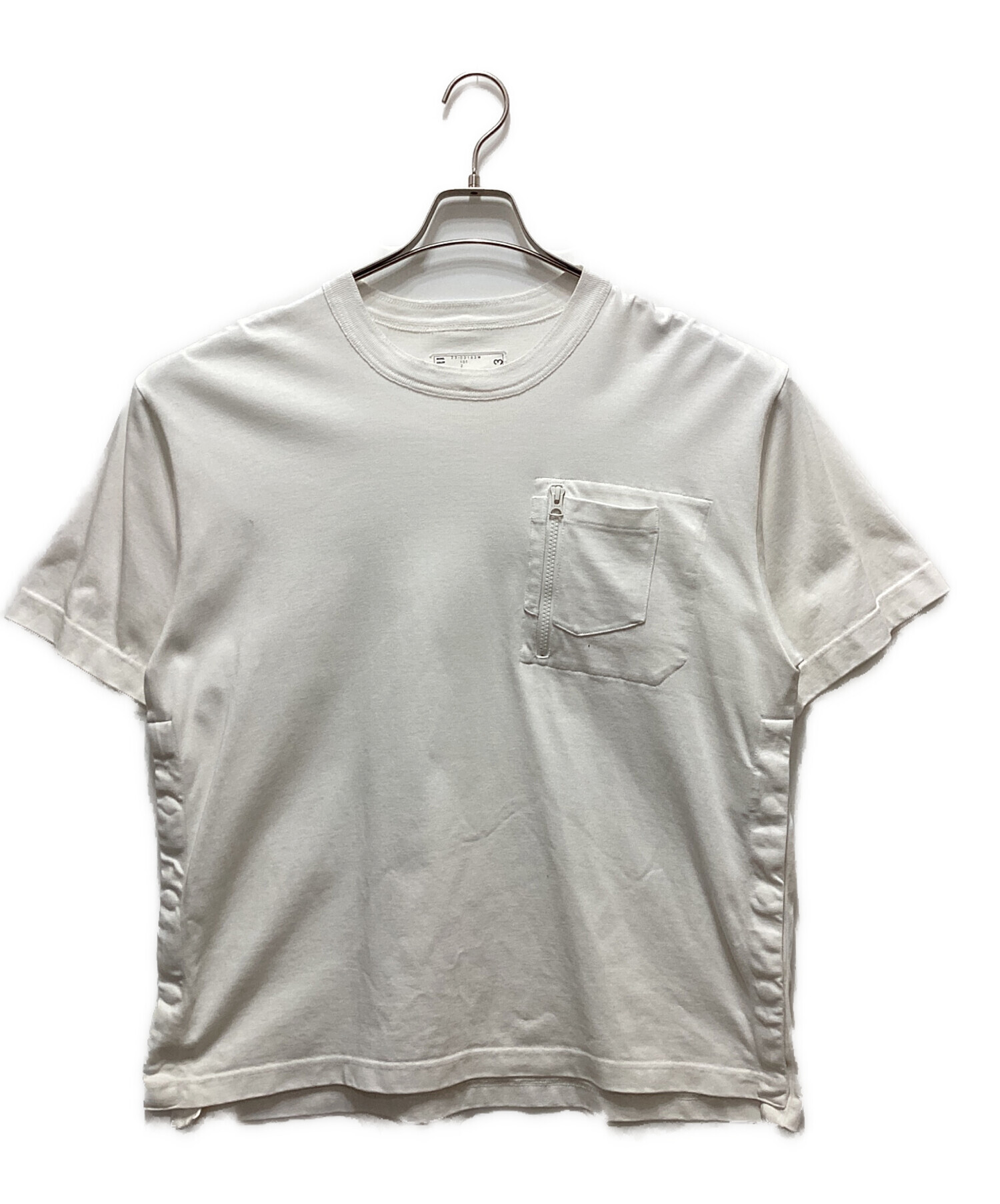 中古・古着通販】sacai (サカイ) COTTON JERSEY T-SHIRT ホワイト