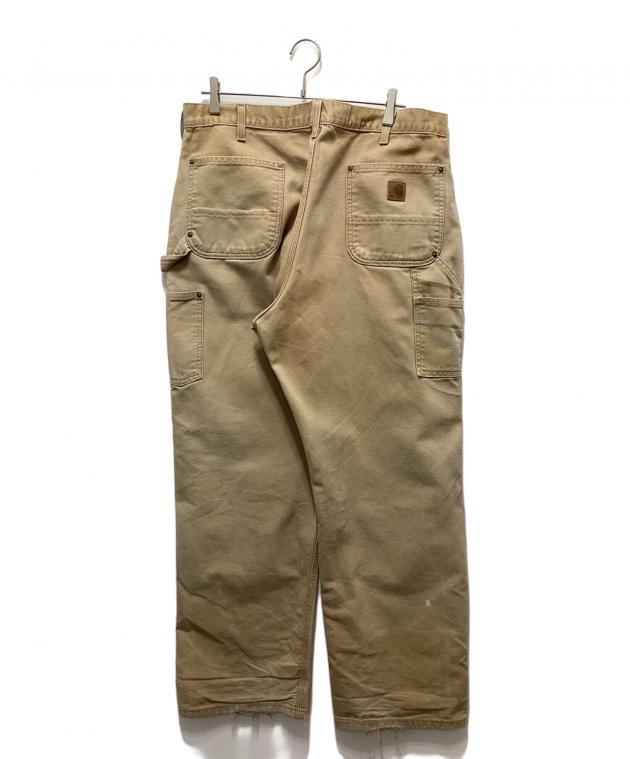 Carhartt ダブルニー ペインターパンツ ベージュ 中古・古着通販】CarHartt (カーハート) ダブルニーペインターパンツ