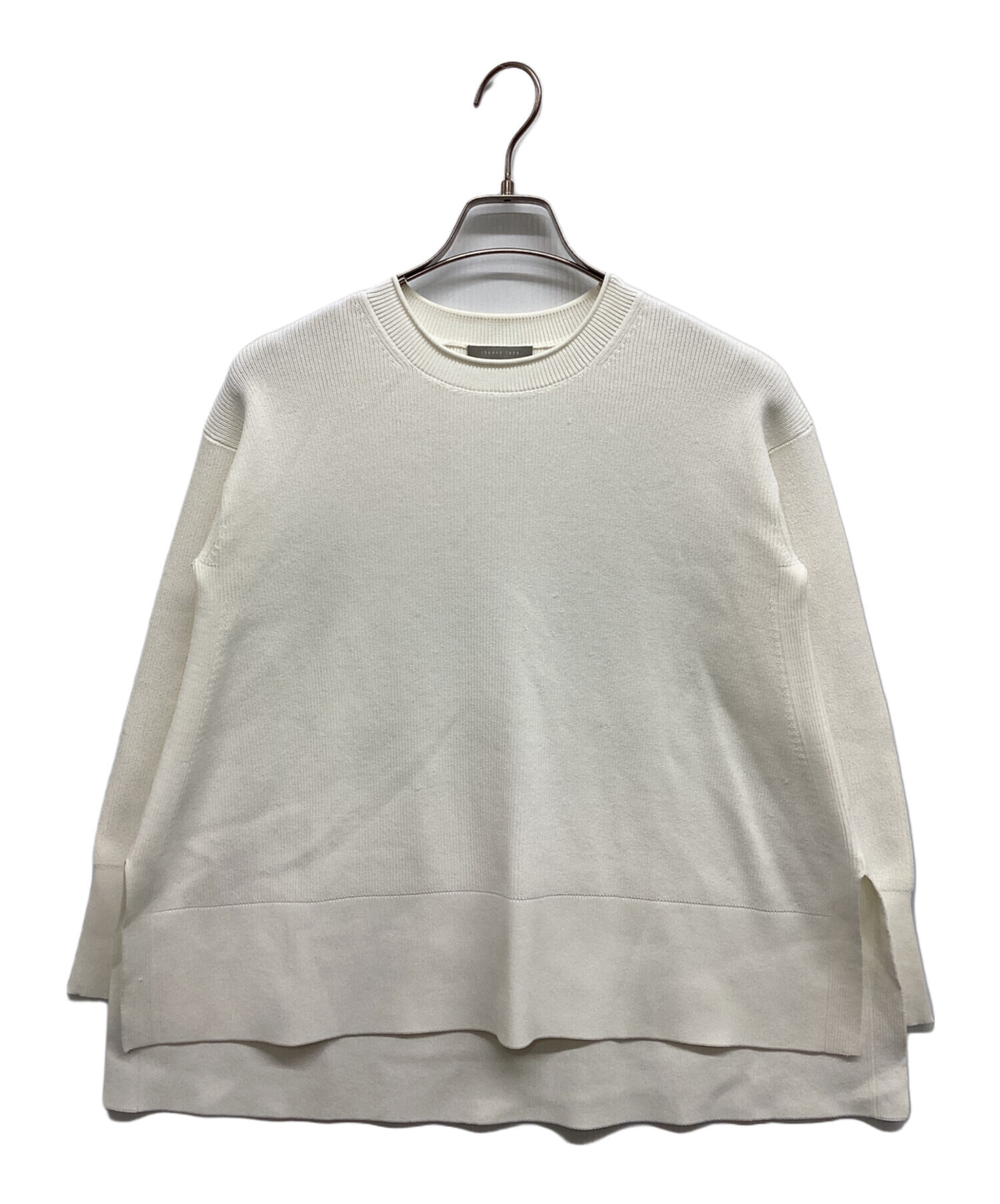 Theory luxe セオリーリュクス　ニットトップス　ホワイト 中古・古着通販】theory luxe (セオリーリュクス) theory luxe モック