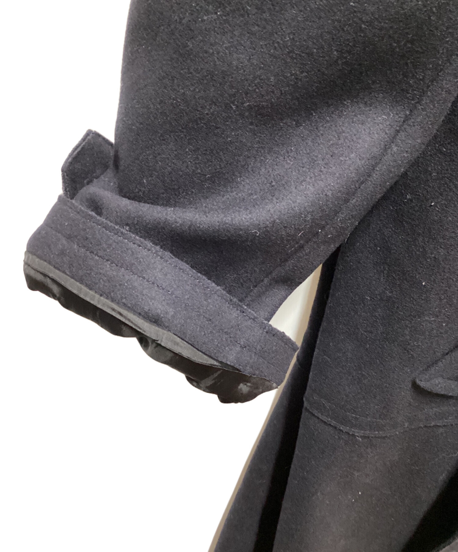 ジルサンダー　ダークグレー フード付きダッフルコート　カシミヤ混　38 中古・古着通販】JIL SANDER NAVY (ジルサンダー ネイビー) ダッフル