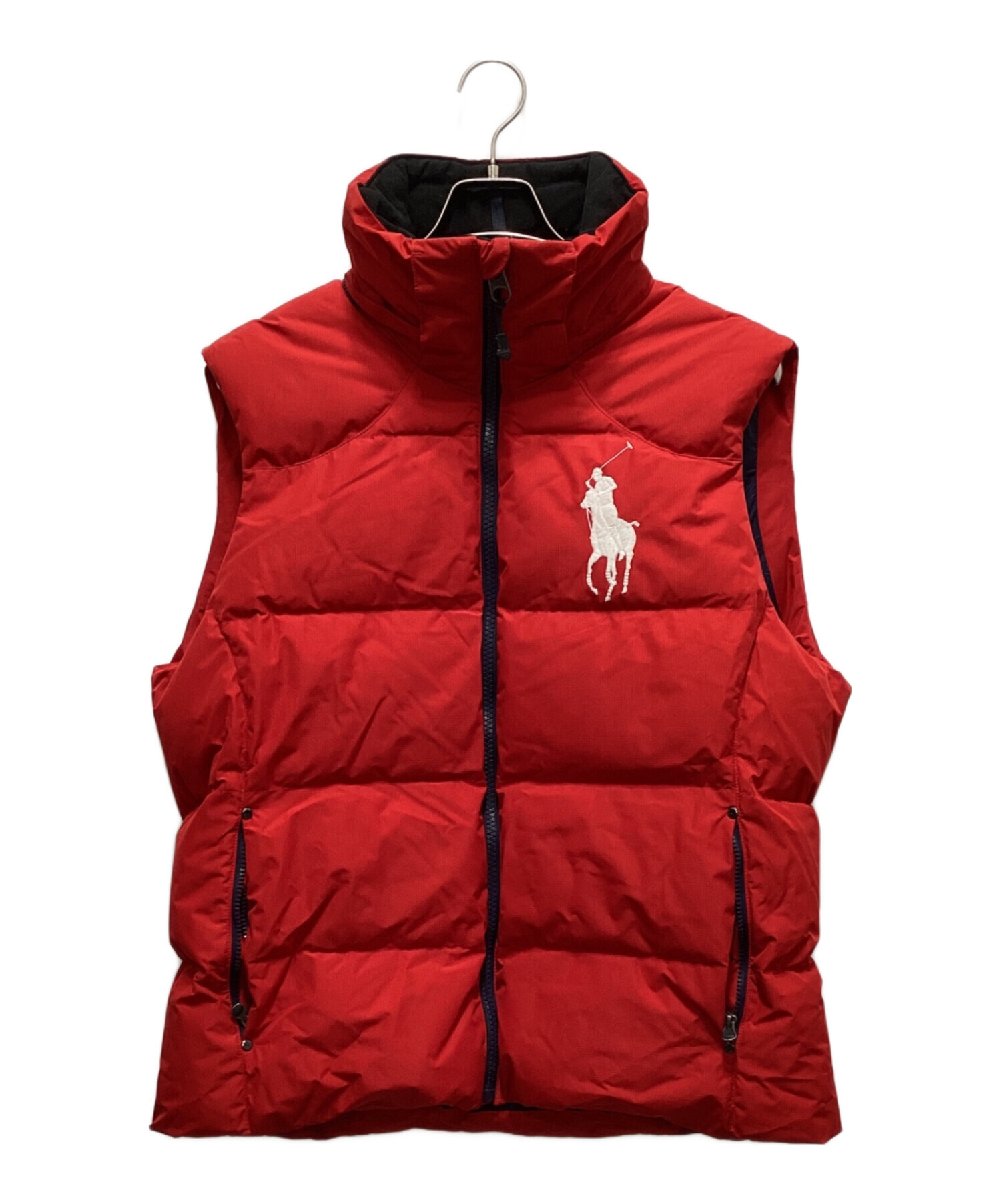 Polo by Ralph Lauren レッドダウンベスト M 中古・古着通販】POLO RALPH LAUREN (ポロ・ラルフローレン) ダウン