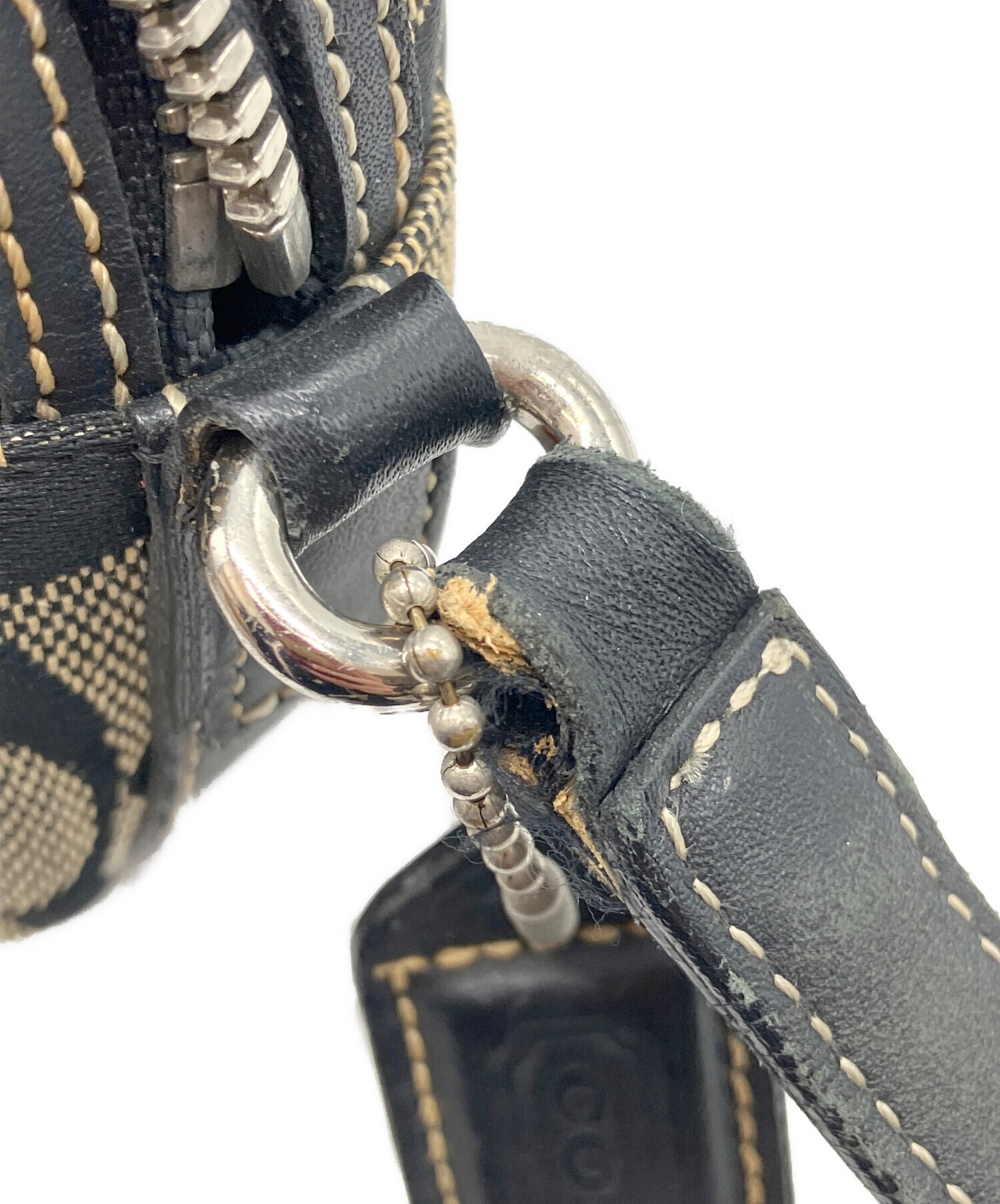 中古・古着通販】COACH (コーチ) シグネチャーショルダーバッグ
