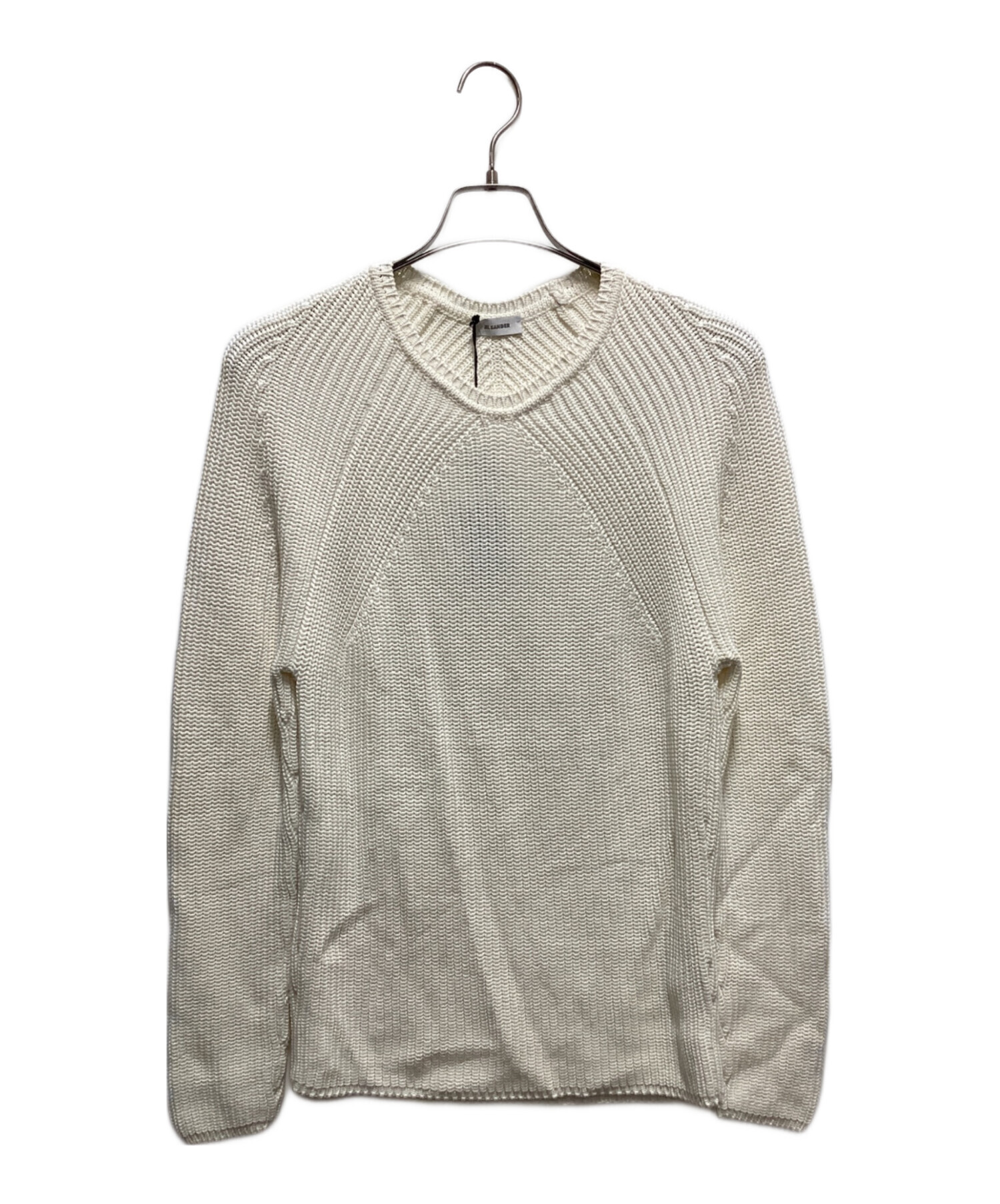 中古・古着通販】JIL SANDER (ジルサンダー) コットンニット ホワイト