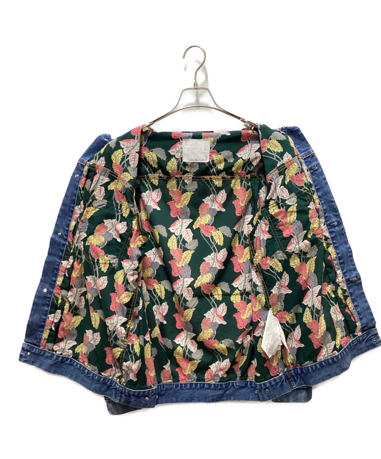 SUN SURF デニムジャケット アロハシャツ ドッキング 切り替え 20ss 中古・古着通販】sacai (サカイ) Sun Surf (サンサーフ) アロハ切替