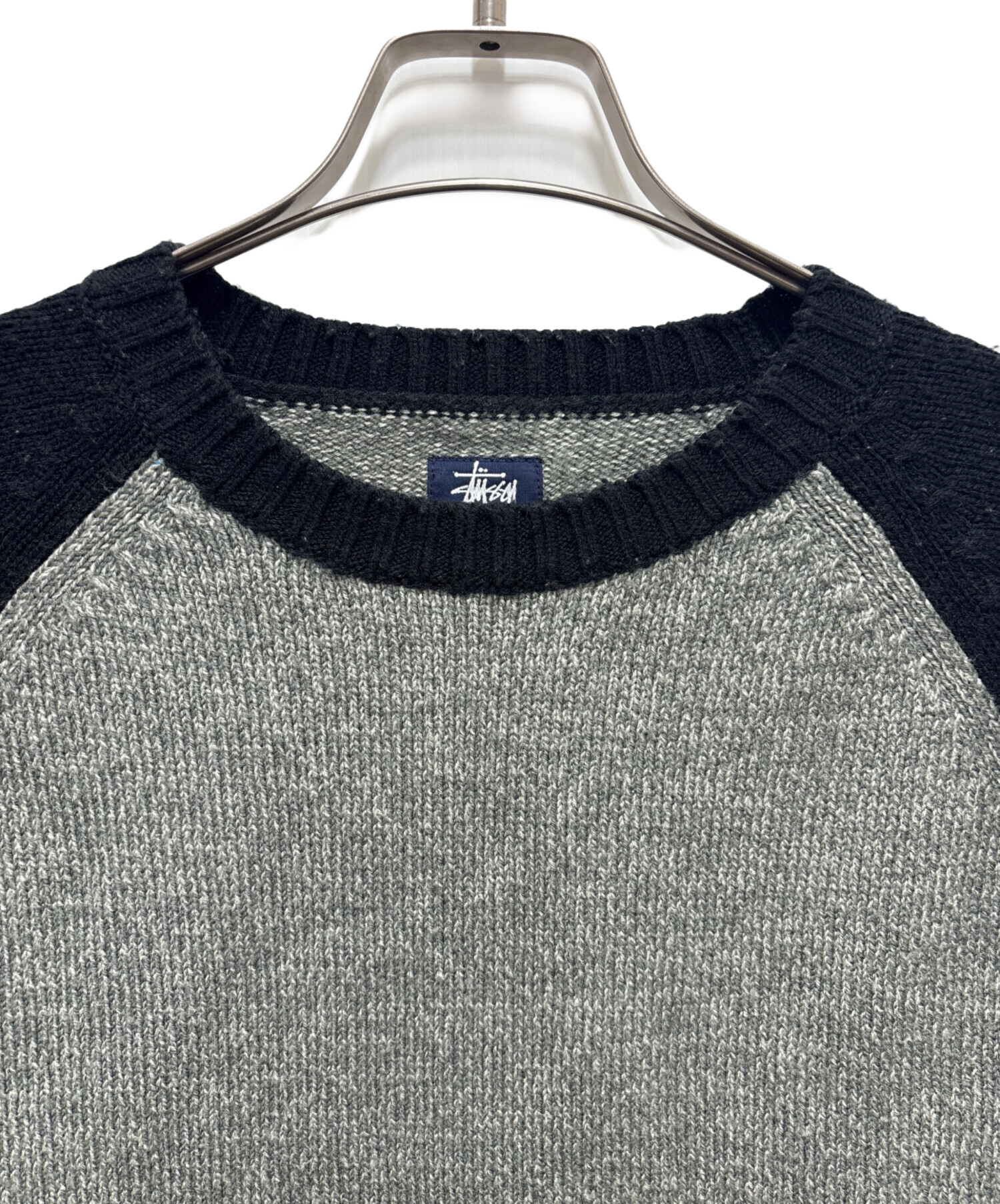 中古・古着通販】stussy (ステューシー) 90`sラグランスリーブニット