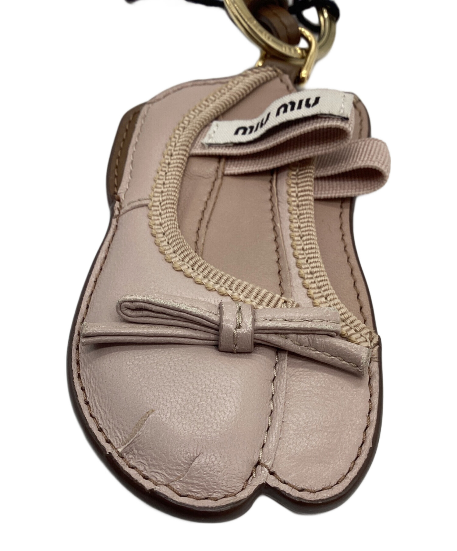 中古・古着通販】MIU MIU (ミュウミュウ) バレエ レザー キーリング