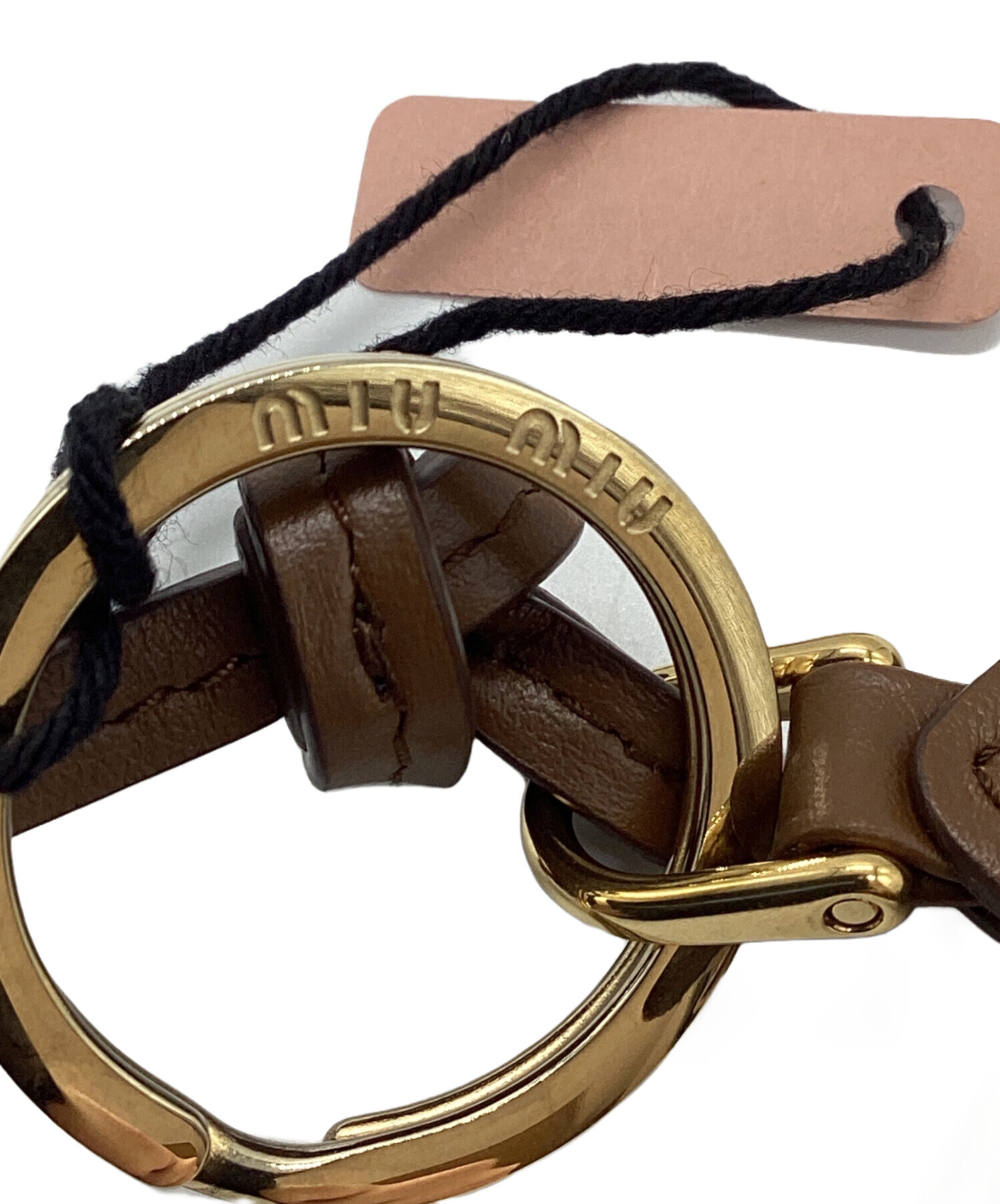 中古・古着通販】MIU MIU (ミュウミュウ) バレエ レザー キーリング