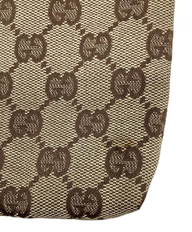 グッチ　GUCCI　GGパターンのボディバッグ、キャンバス　美品10回使用 中古・古着通販】GUCCI (グッチ) GGキャンバスボディーバッグ ブラウン