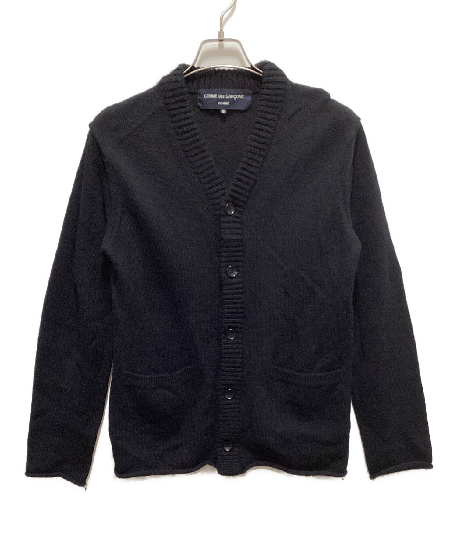 COMME des GARÇONS HOMME ブラックカーディガン　銀タグ 中古・古着通販】COMME des GARCONS HOMME (コムデギャルソン オム) V